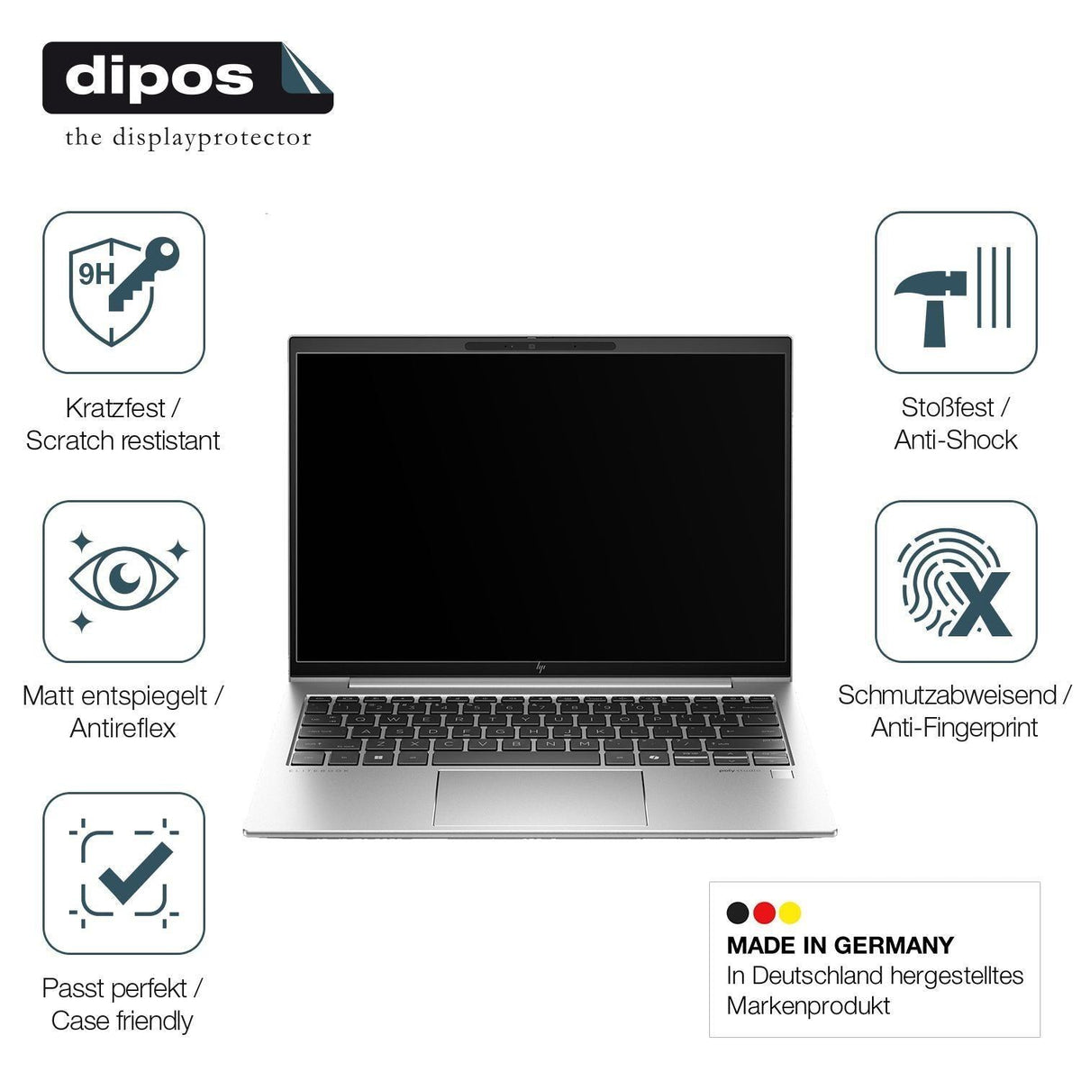 2x 9H Schutzfolie matt für HP EliteBook 835 G11 Pa (7)