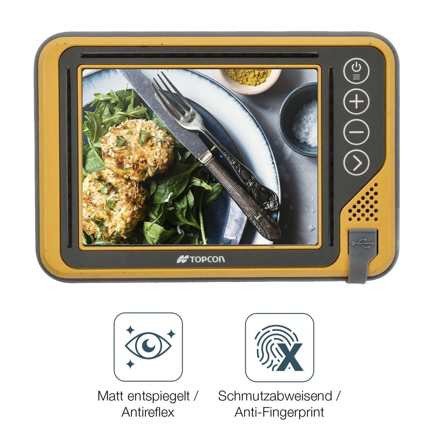 2x Schutzfolie matt für Topcon GX-55 Display-Schut (4)