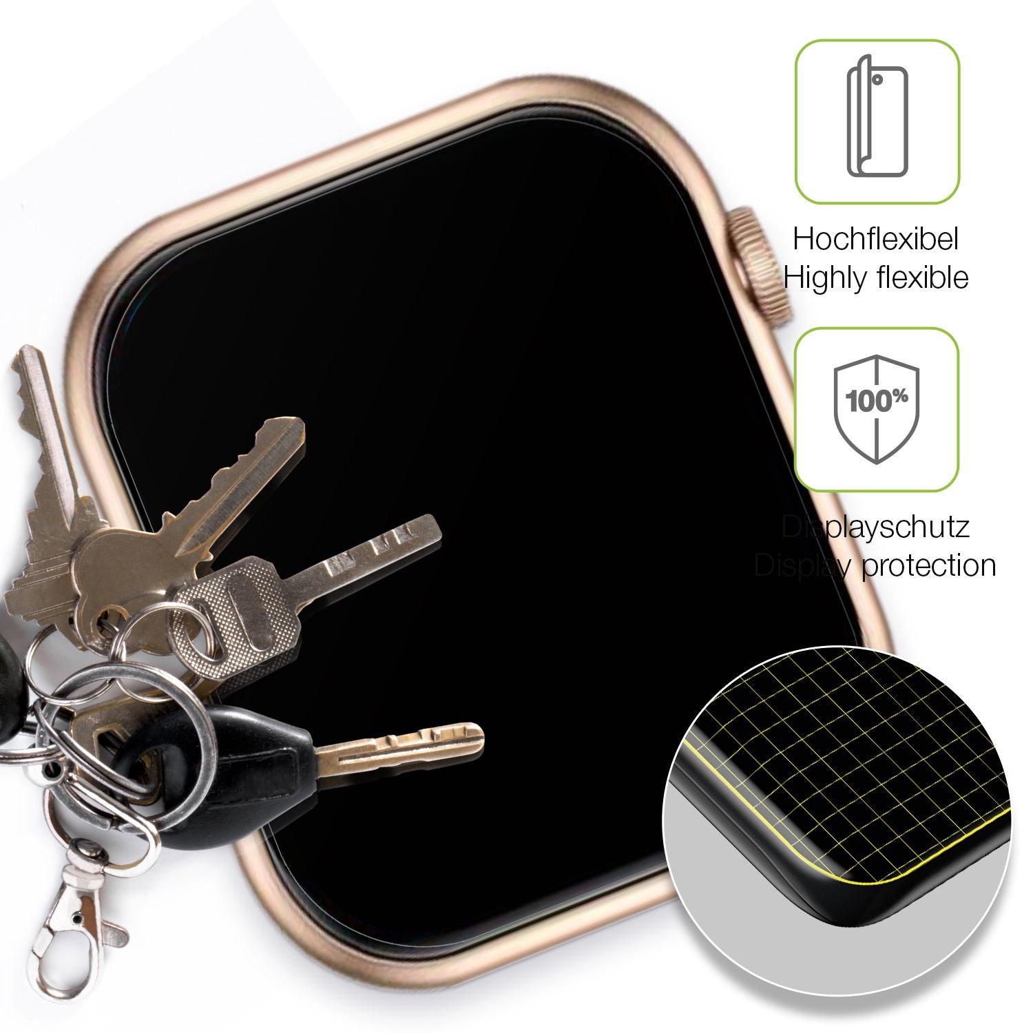 2x Full Cover Schutzfolie matt für Livlov QX7PRO (3)