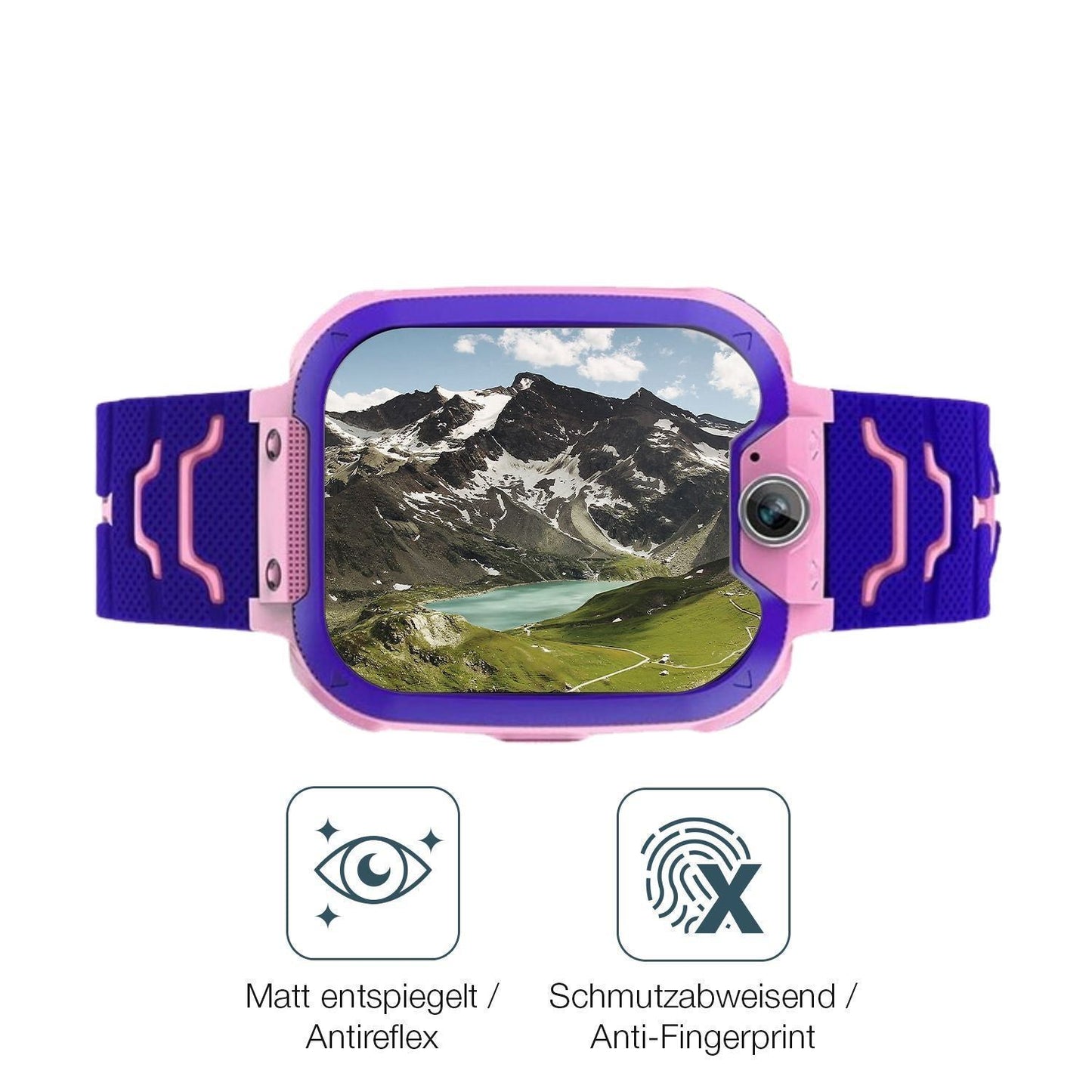 6x Schutzfolie matt für Kesasohe Smartwatch Kinder (4)