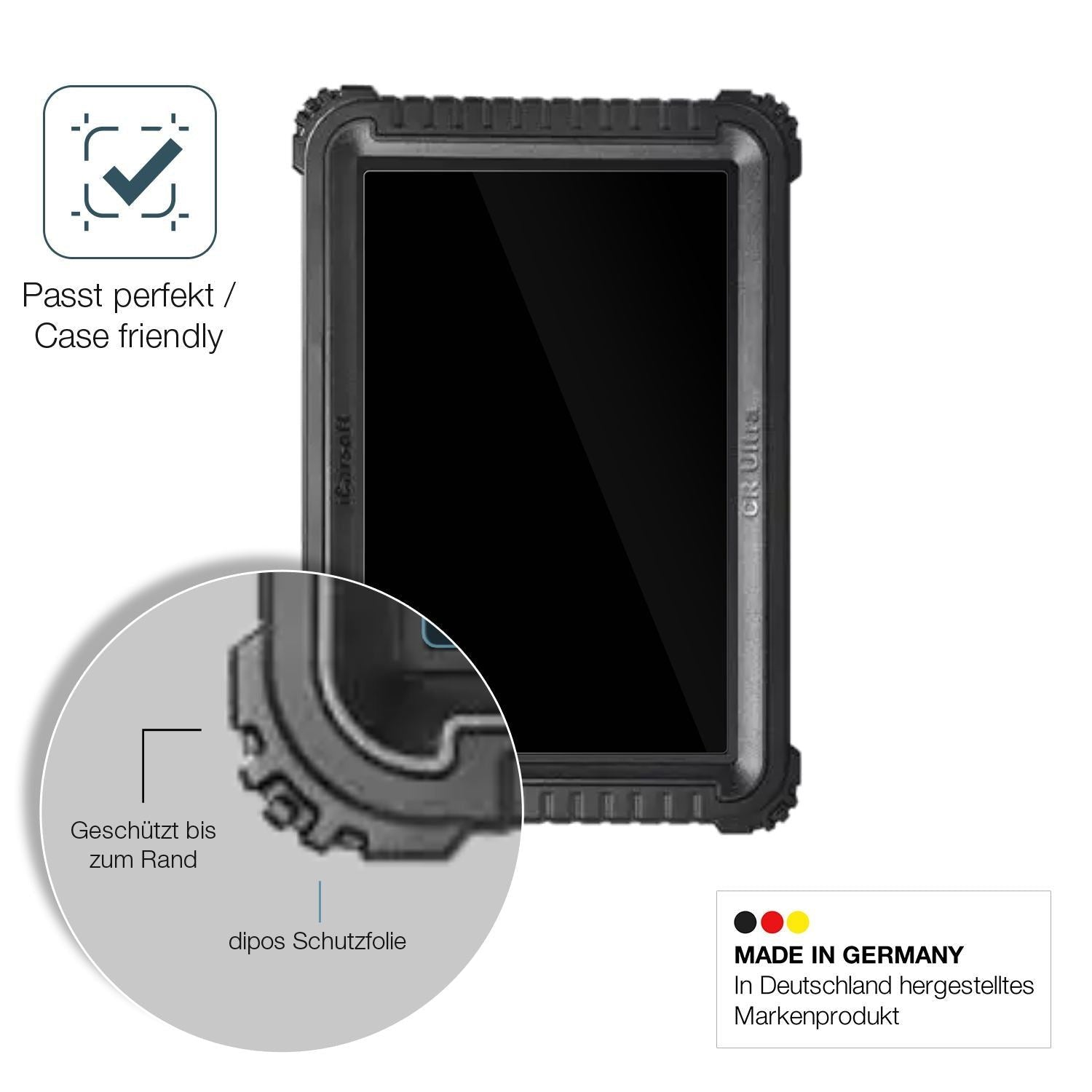 2x 9H Schutzfolie für iCarSoft CR Ultra Panzerfoli (6)