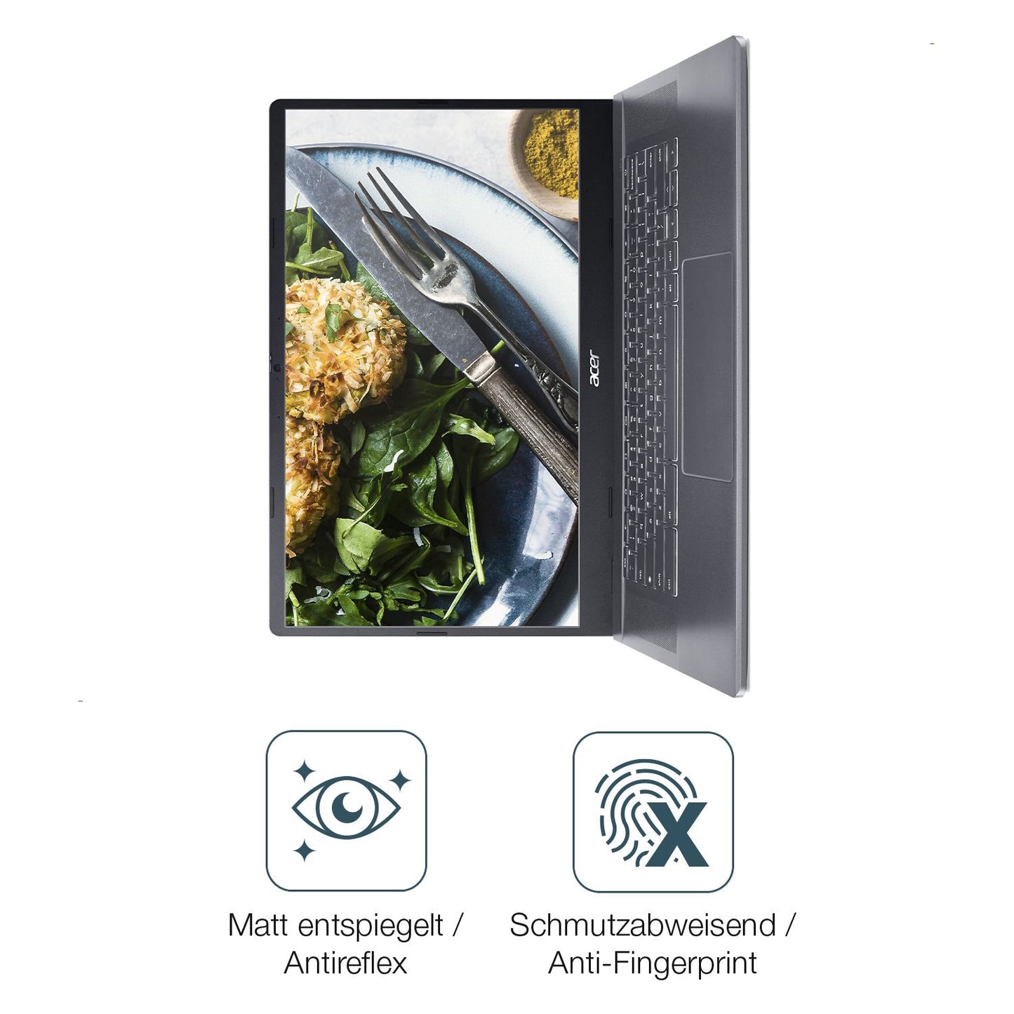 2x Schutzfolie matt für Acer Chromebook Plus 515 D (4)