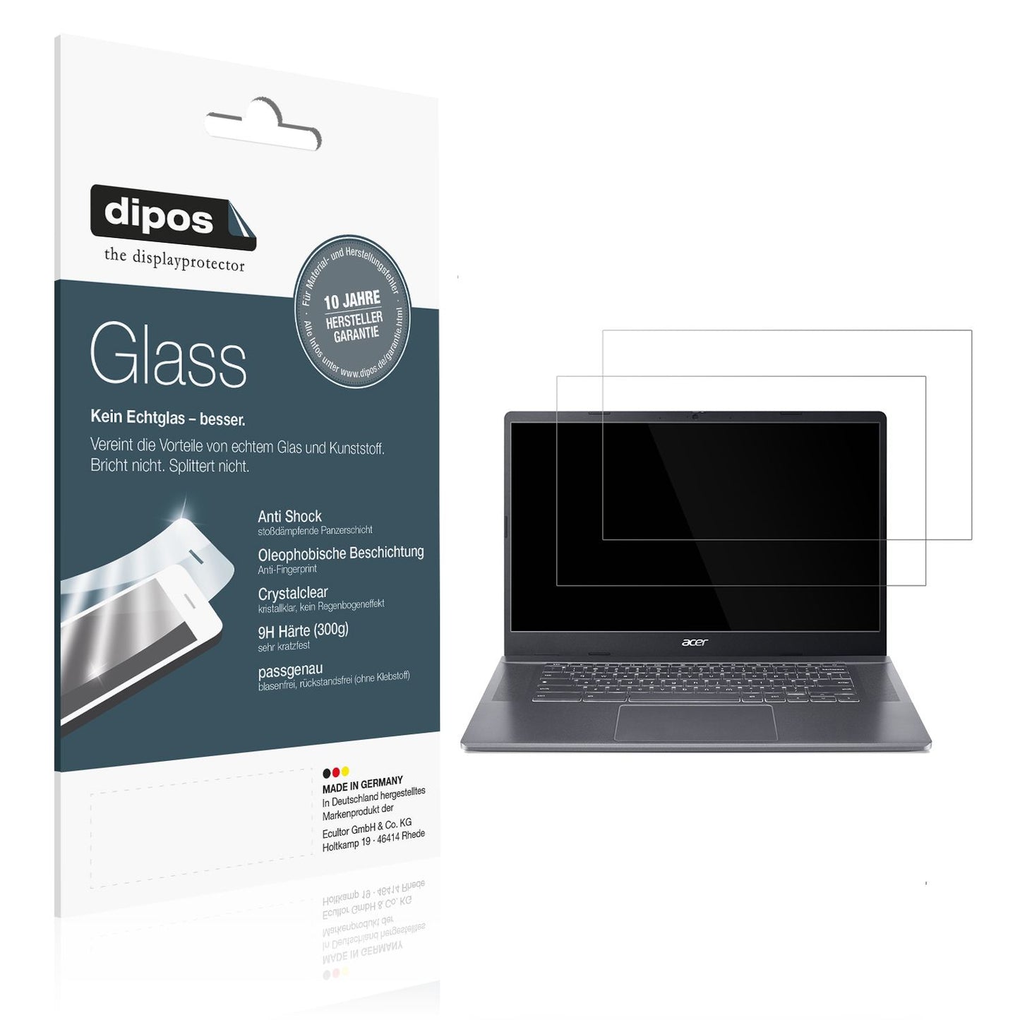 2x 9H Schutzfolie für Acer Chromebook Plus 515 Pan (1)