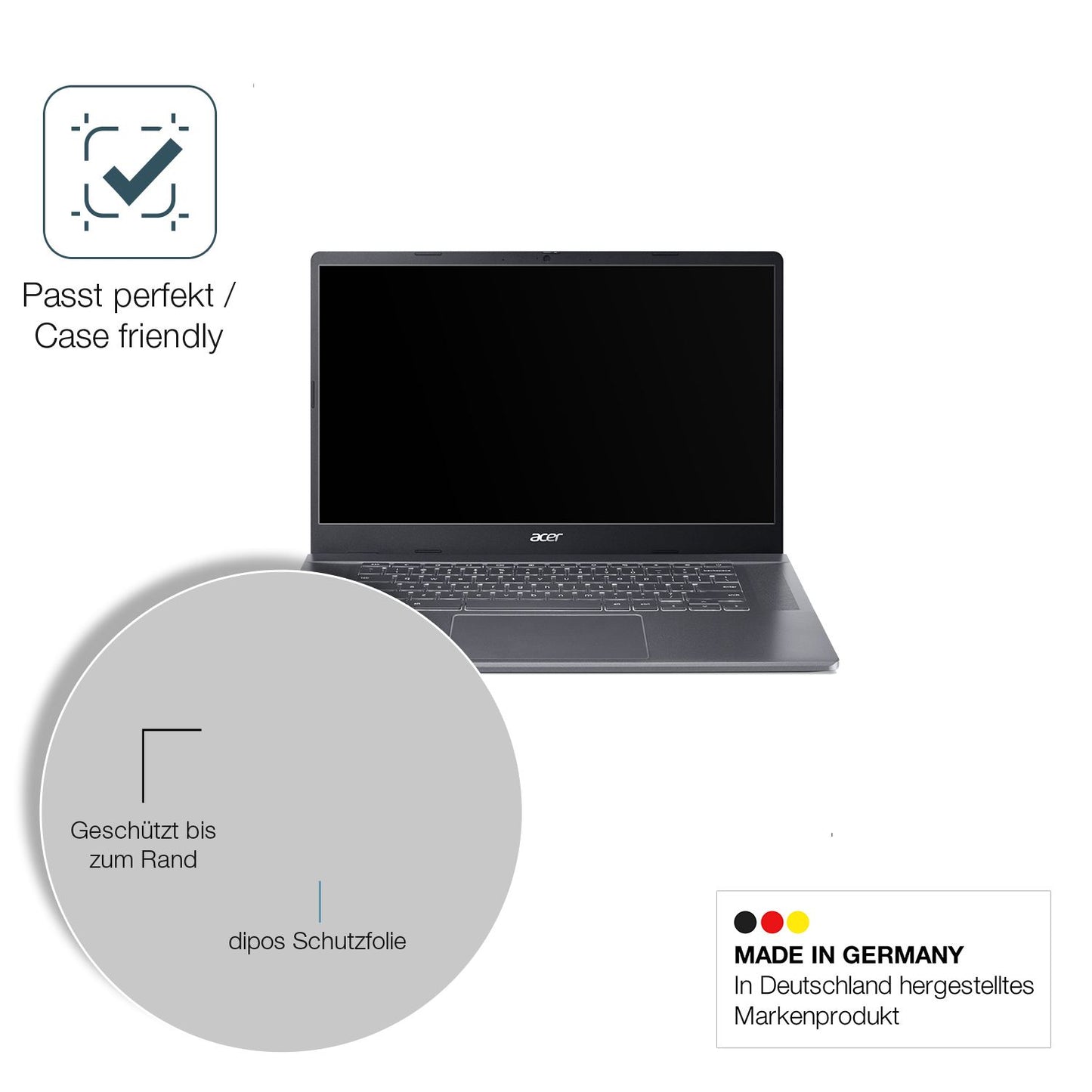 2x 9H Schutzfolie matt für Acer Chromebook Plus 51 (6)
