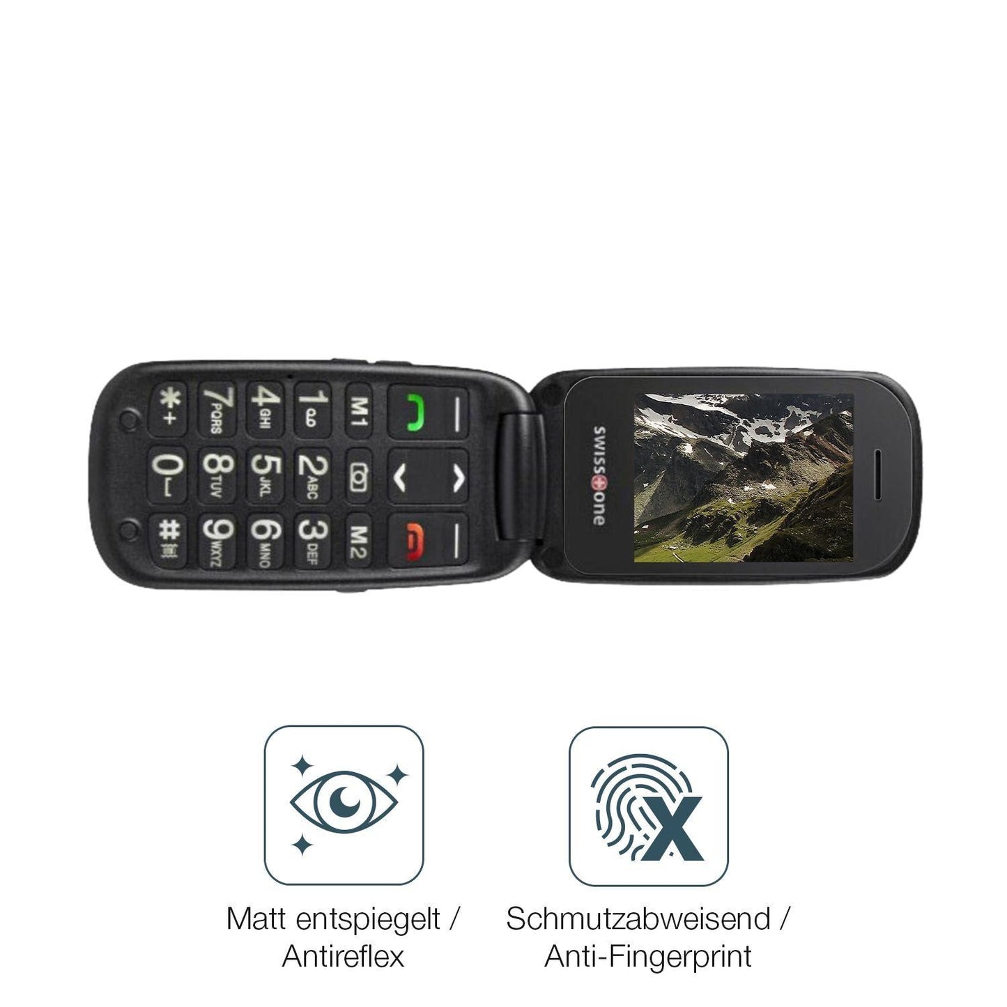 4x Schutzfolie matt für Swisstone BBM 625 Display- (4)
