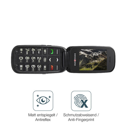 2x 9H Schutzfolie matt für Swisstone BBM 625 Panze (5)