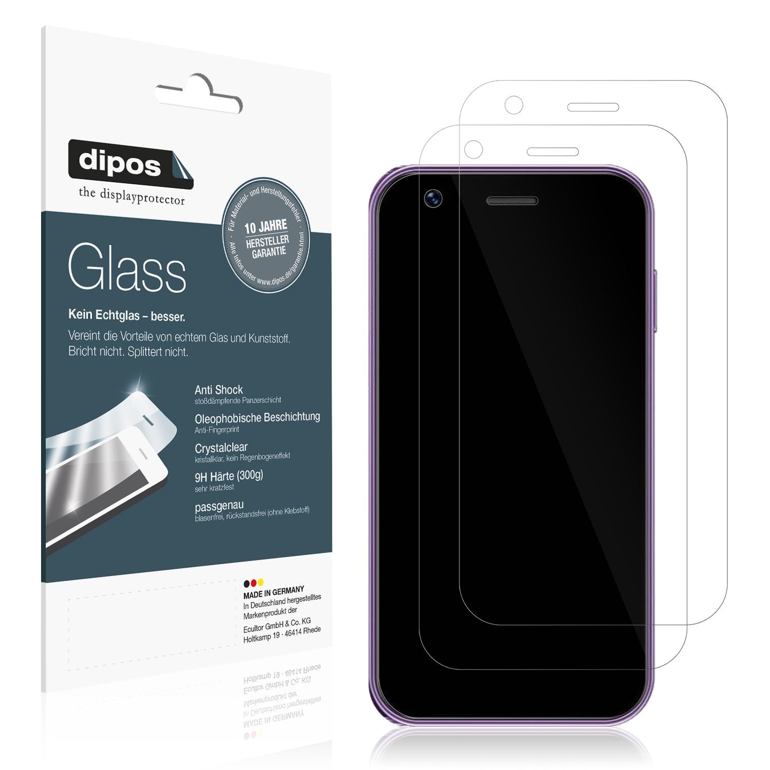 2x 9H Schutzfolie für SOYES XS16 Mini Smartphone P (1)