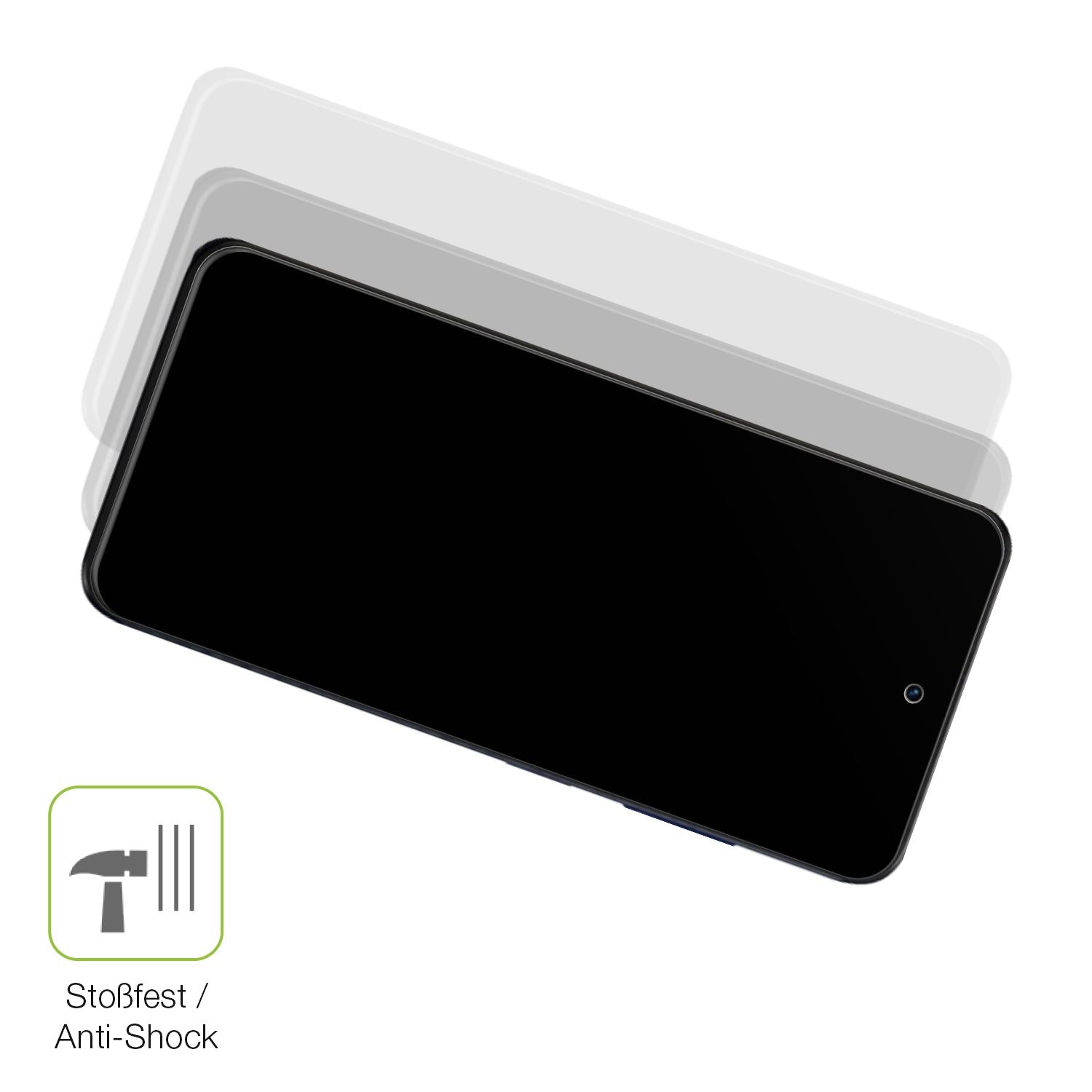 2x Full Cover Schutzfolie matt für BLU Bold K20 (4)