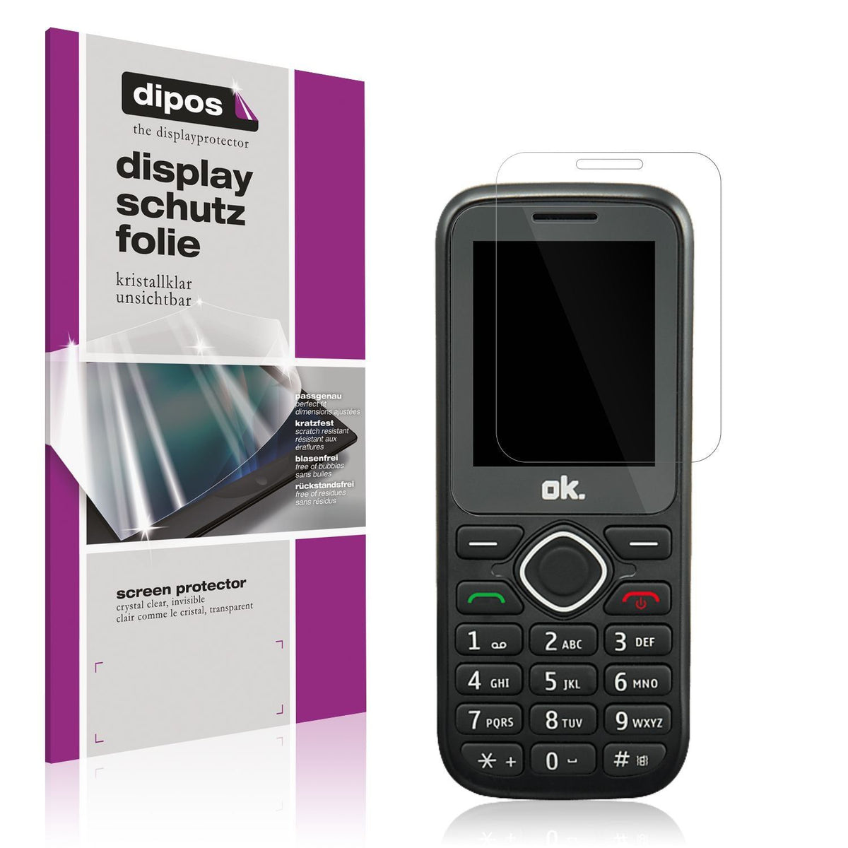 4x Schutzfolie klar für OK. OMP 11 Display-Schutzf (1)