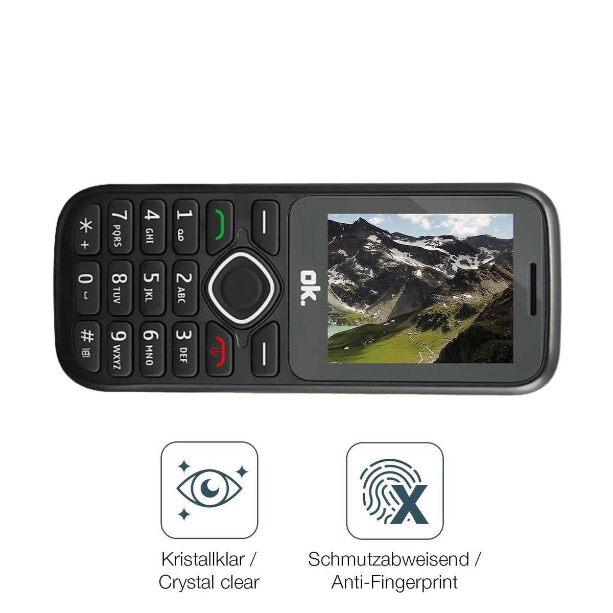 4x Schutzfolie klar für OK. OMP 11 Display-Schutzf (4)