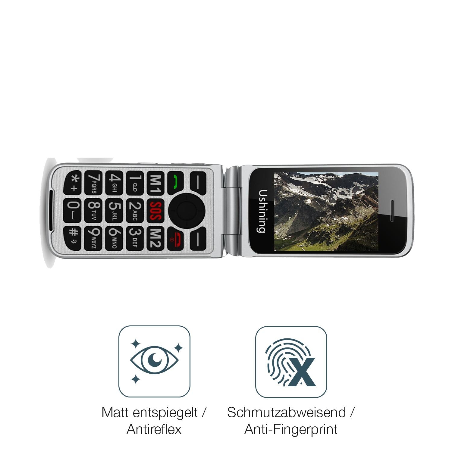 4x Schutzfolie matt für Tosaju 4G Display-Schutzfo (4)
