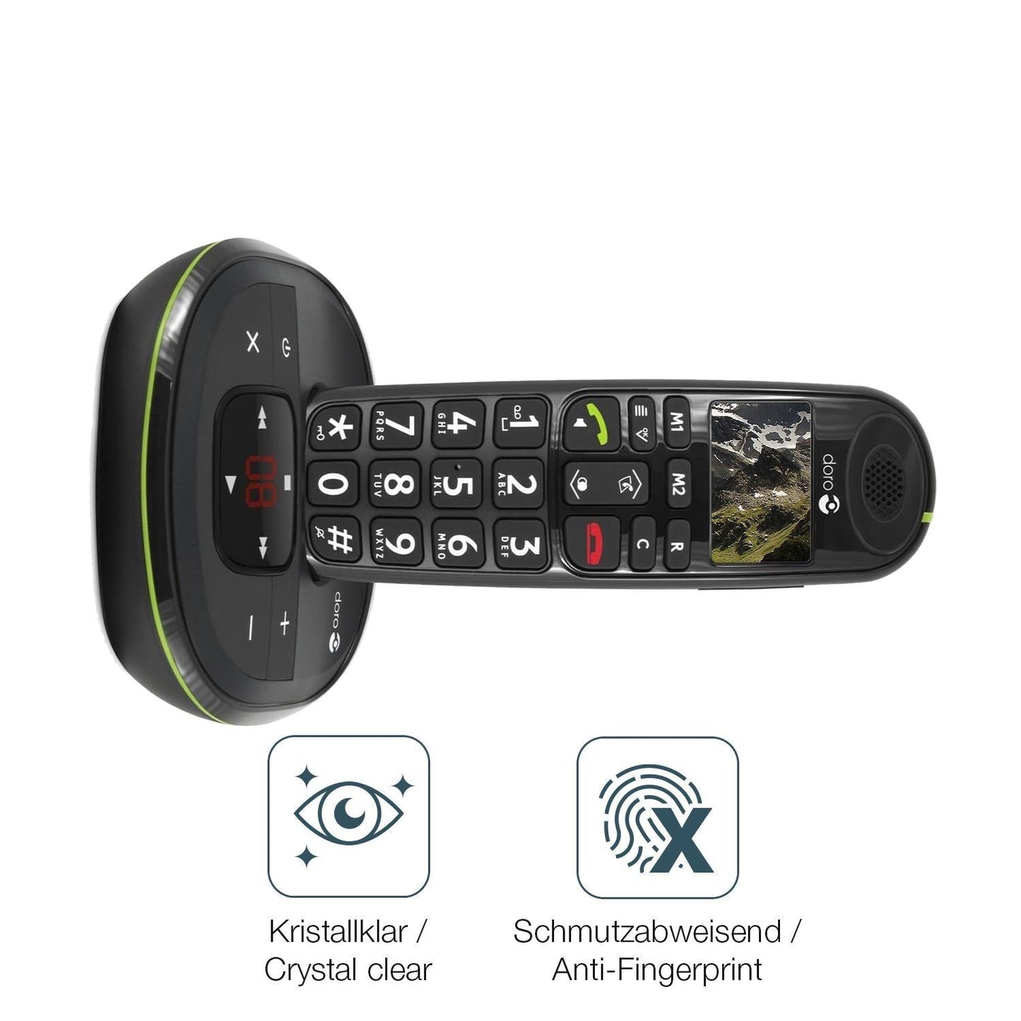 4x Schutzfolie klar für Doro 105wr Display-Schutzf (4)