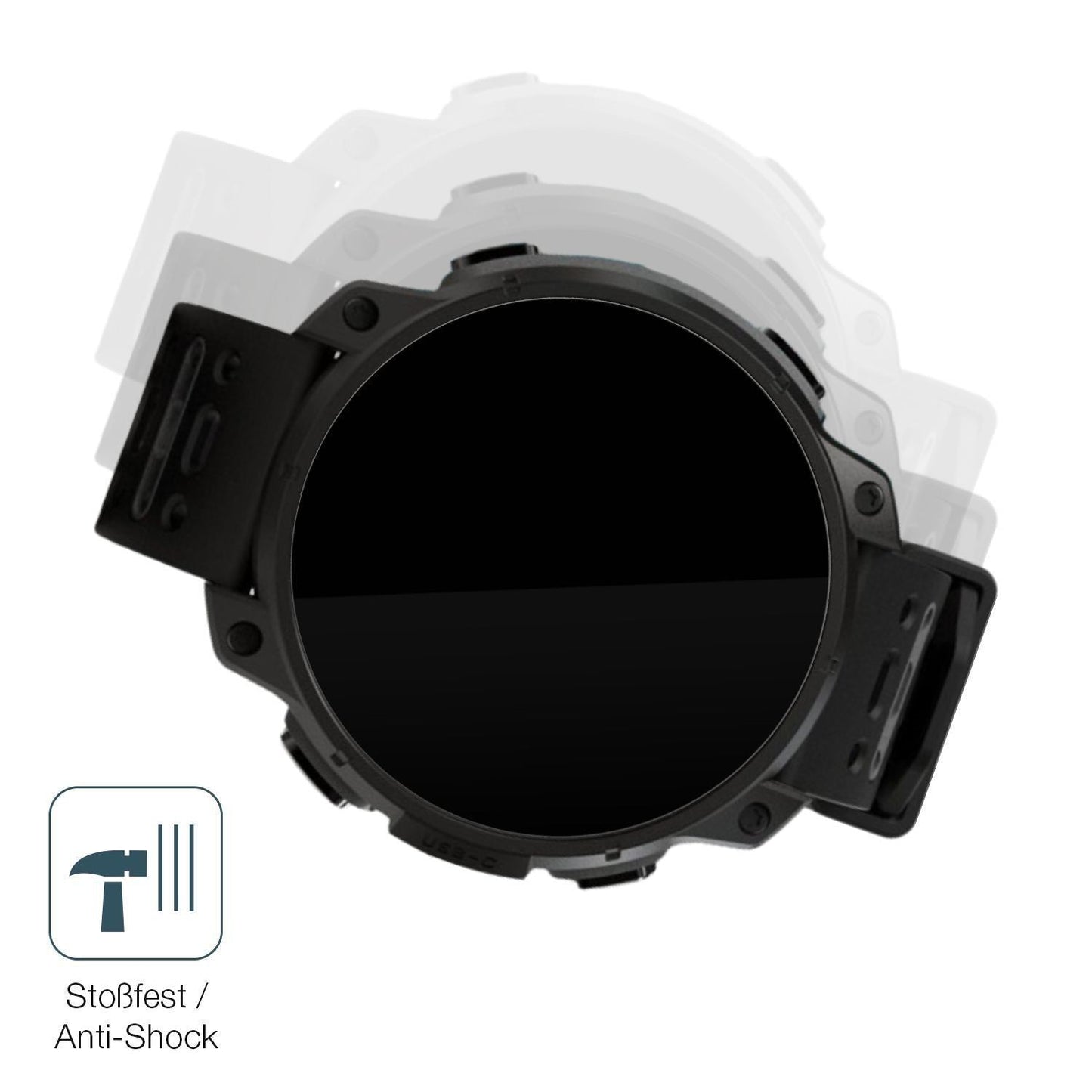 2x 9H Schutzfolie für UNA Watch Panzerfolie (4)