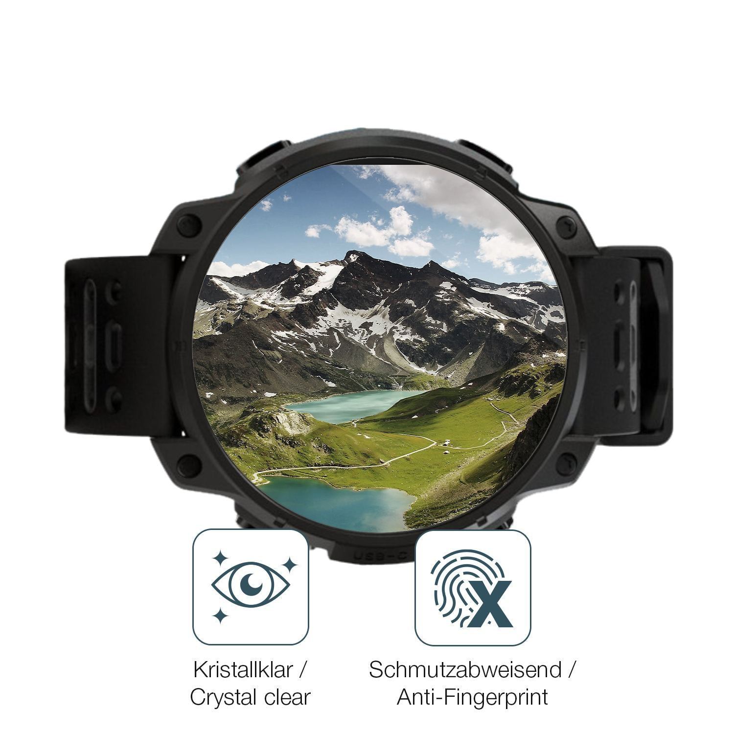 2x 9H Schutzfolie für UNA Watch Panzerfolie (5)