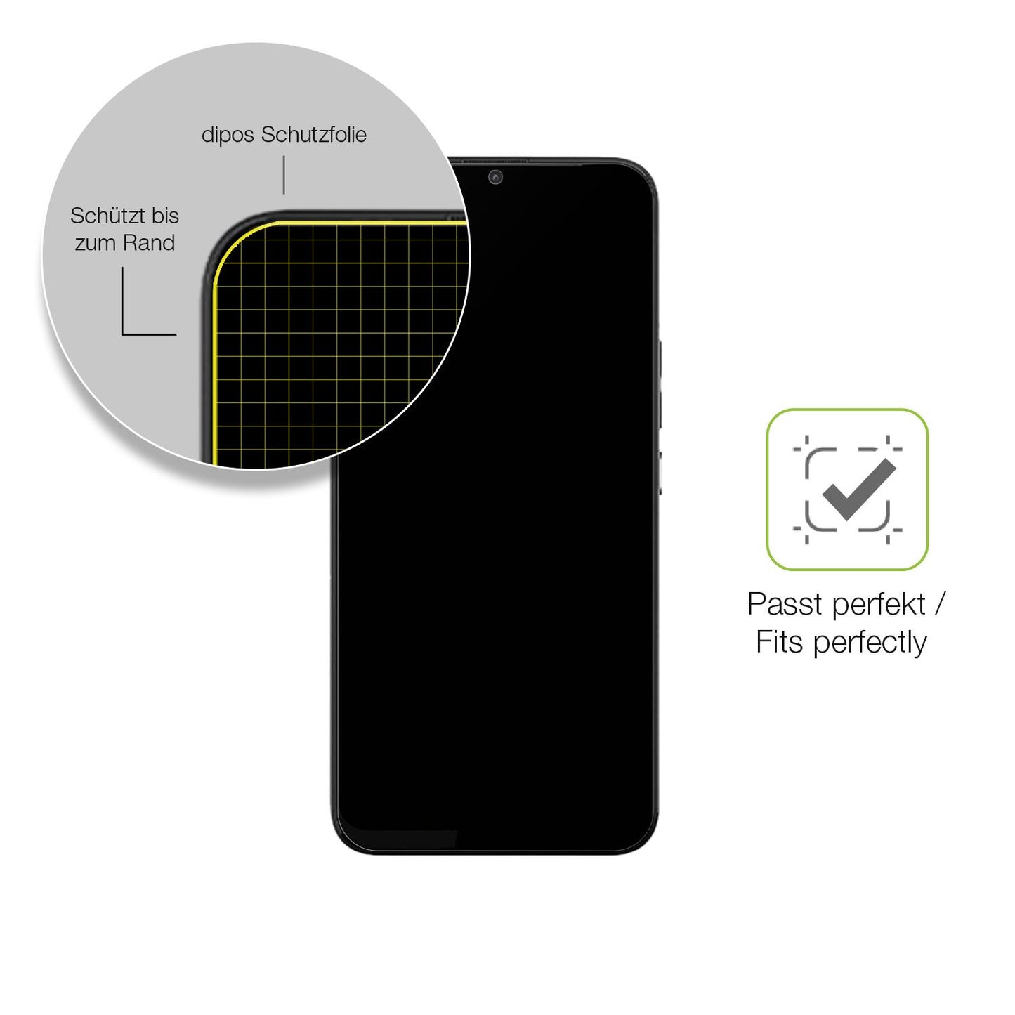 2x Full Cover Schutzfolie matt für Gigaset RePhone (6)