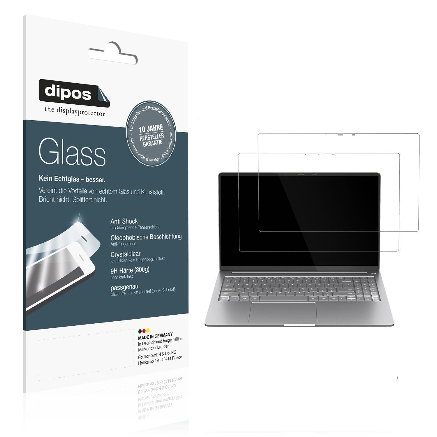 2x 9H Schutzfolie für N-One NBook HX Panzerfolie (1)