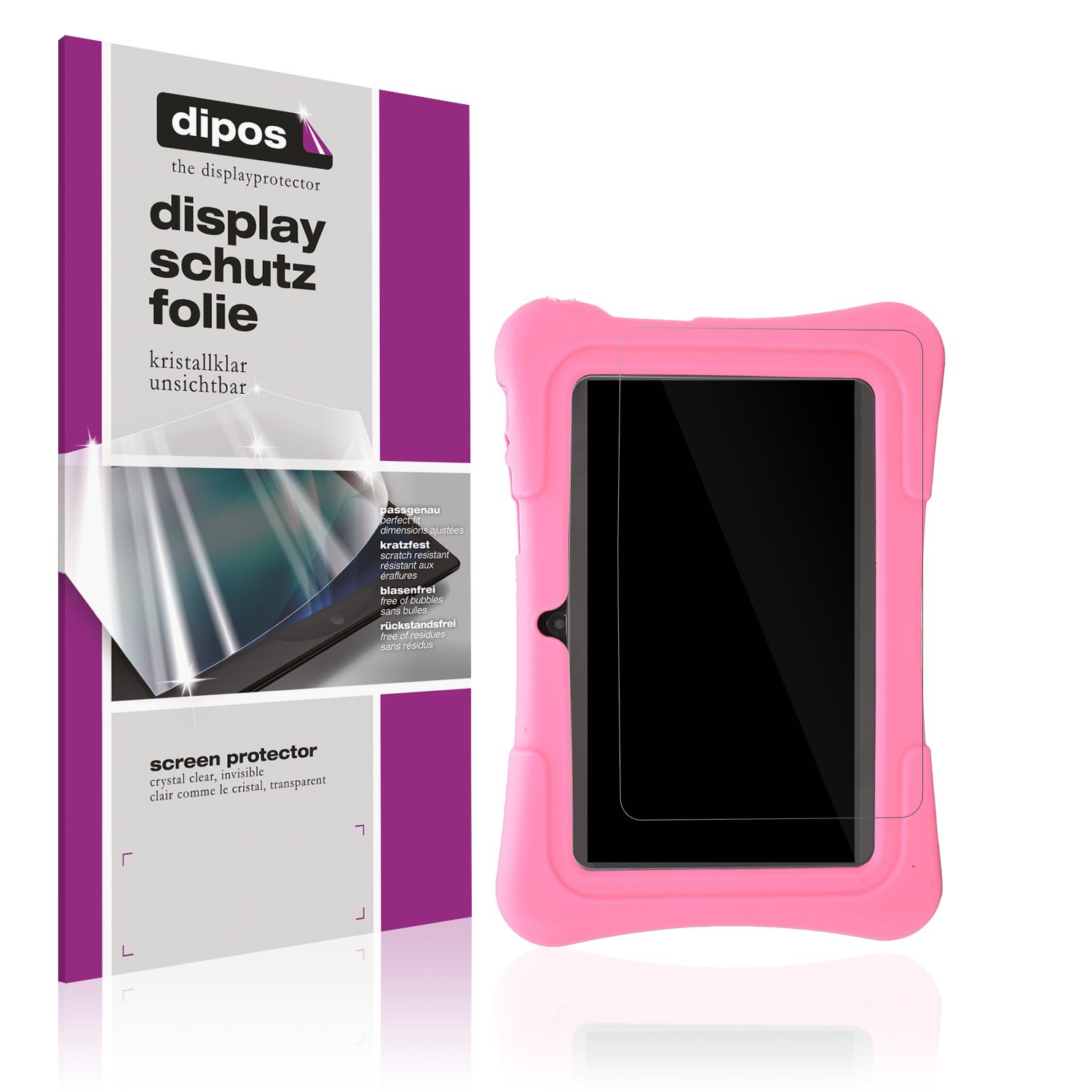2x Schutzfolie klar für Plyisty Kids Tablet 7 Zoll (1)
