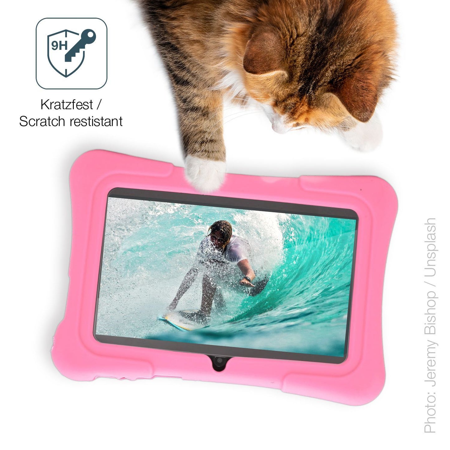 2x 9H Schutzfolie für Plyisty Kids Tablet 7 Zoll P (3)