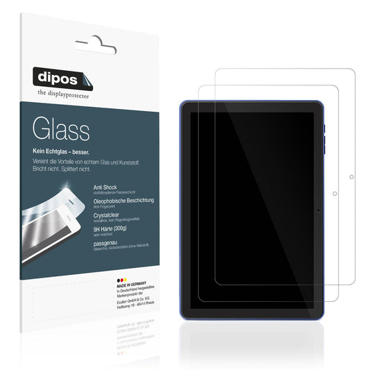 2x 9H Schutzfolie für Pritom 10 Zoll Tablet Panzer (1)