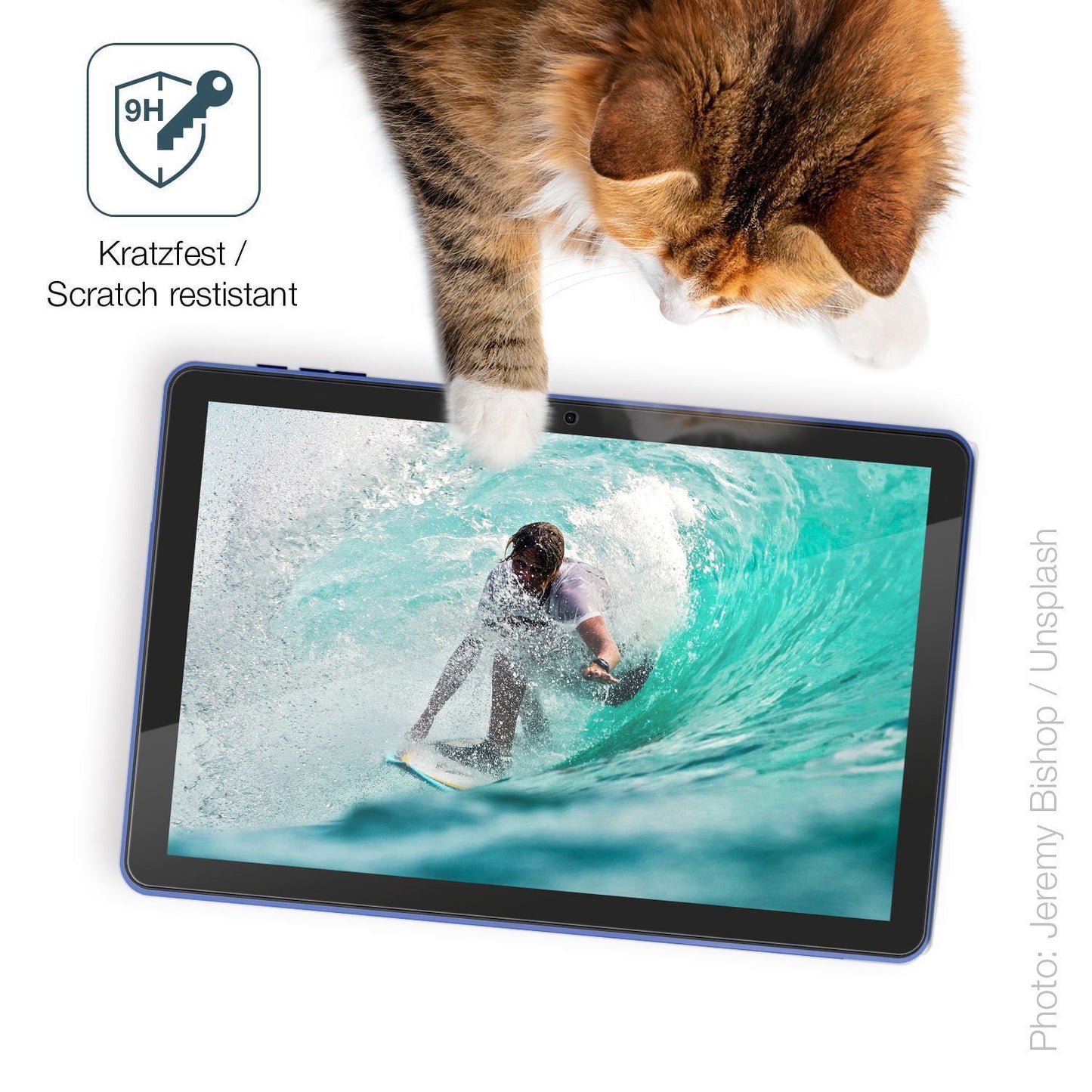 2x 9H Schutzfolie für Pritom 10 Zoll Tablet Panzer (3)