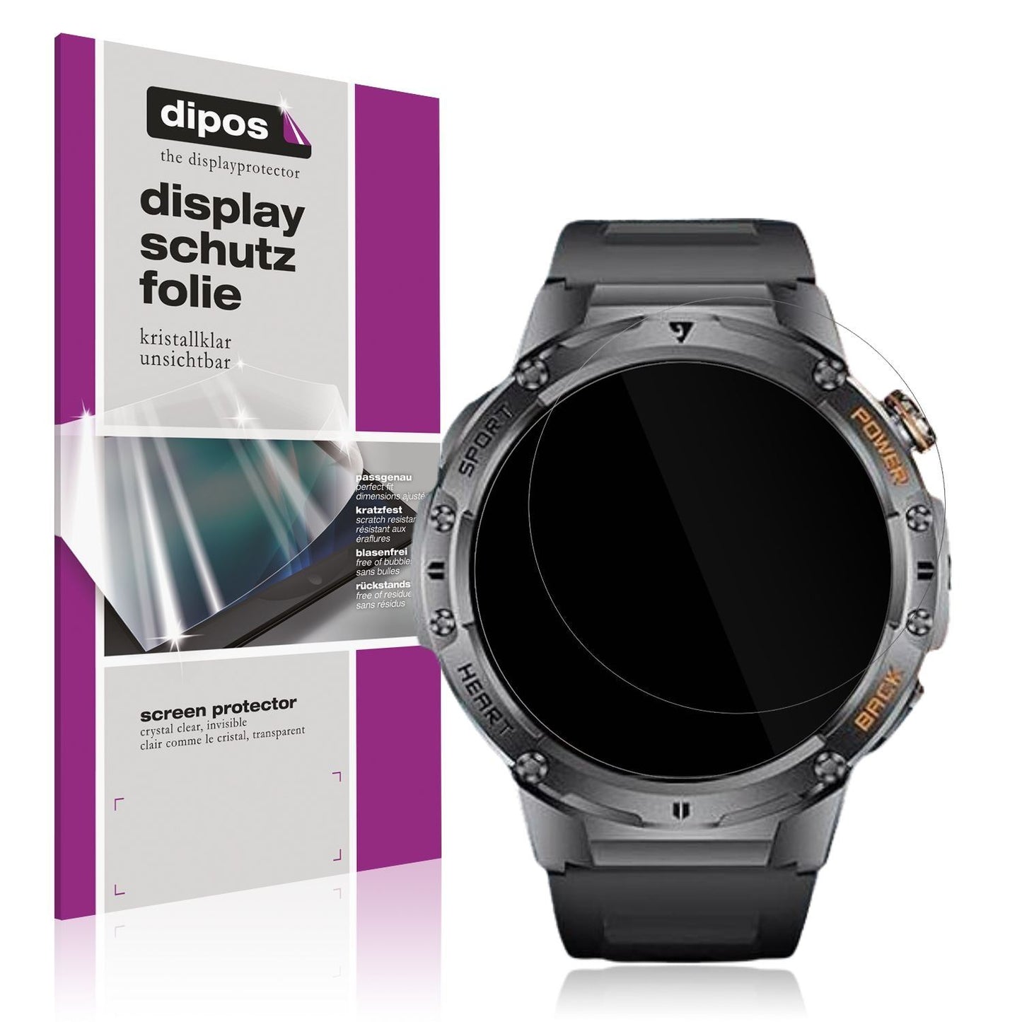 6x Schutzfolie klar für ESFOE EF7-I Display-Schutz (1)