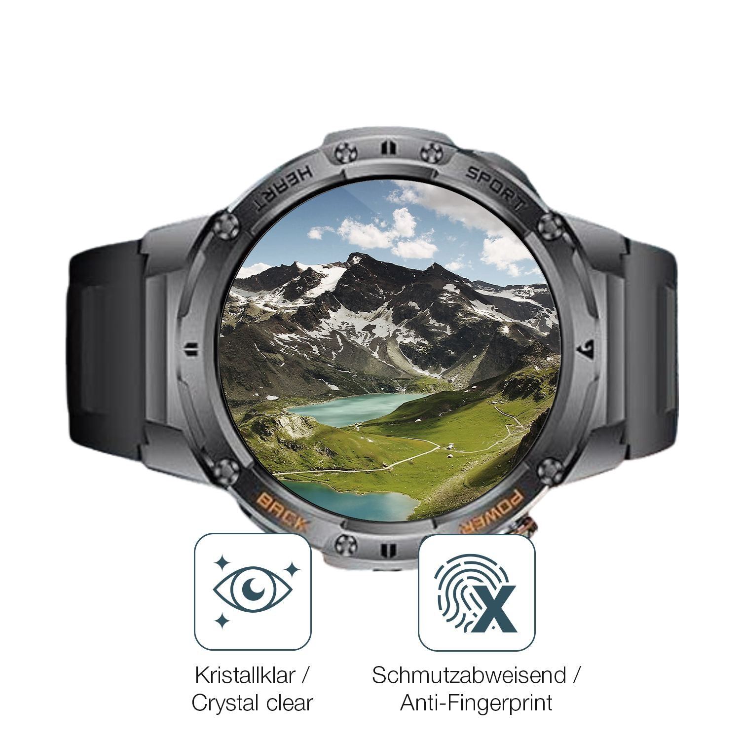 6x Schutzfolie klar für ESFOE EF7-I Display-Schutz (4)