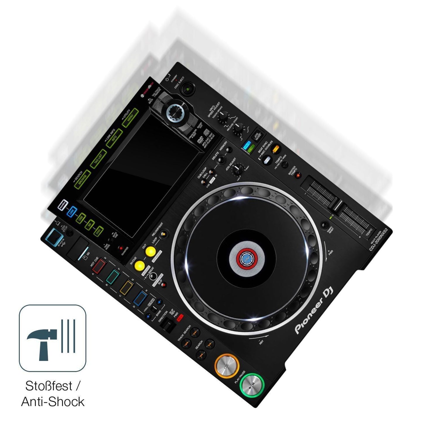 2x 9H Schutzfolie für Pioneer CDJ-2000NXS2 Display (4)