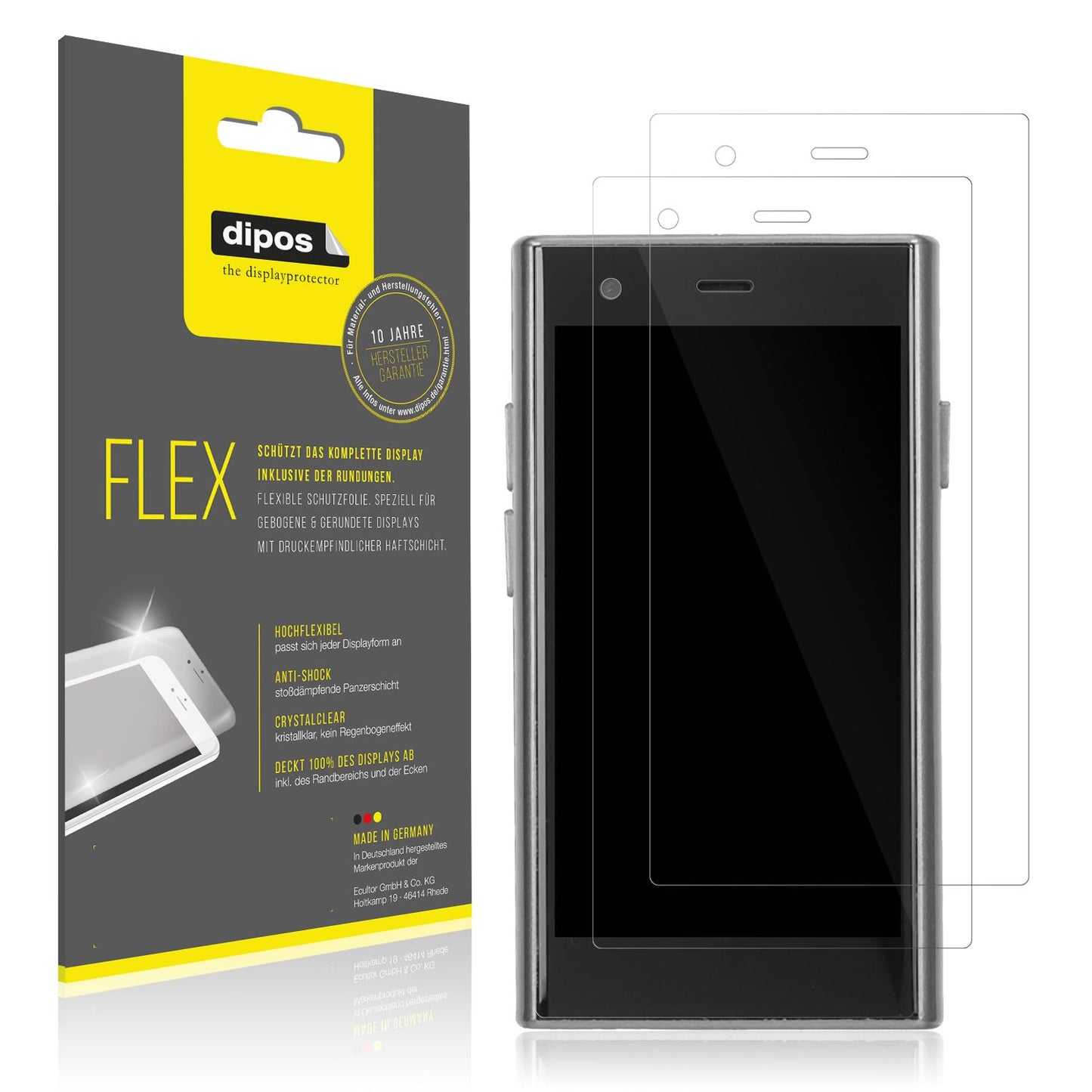 2x 3D Full Cover Schutzfolie für ATEVENSE S23 3G M (1)