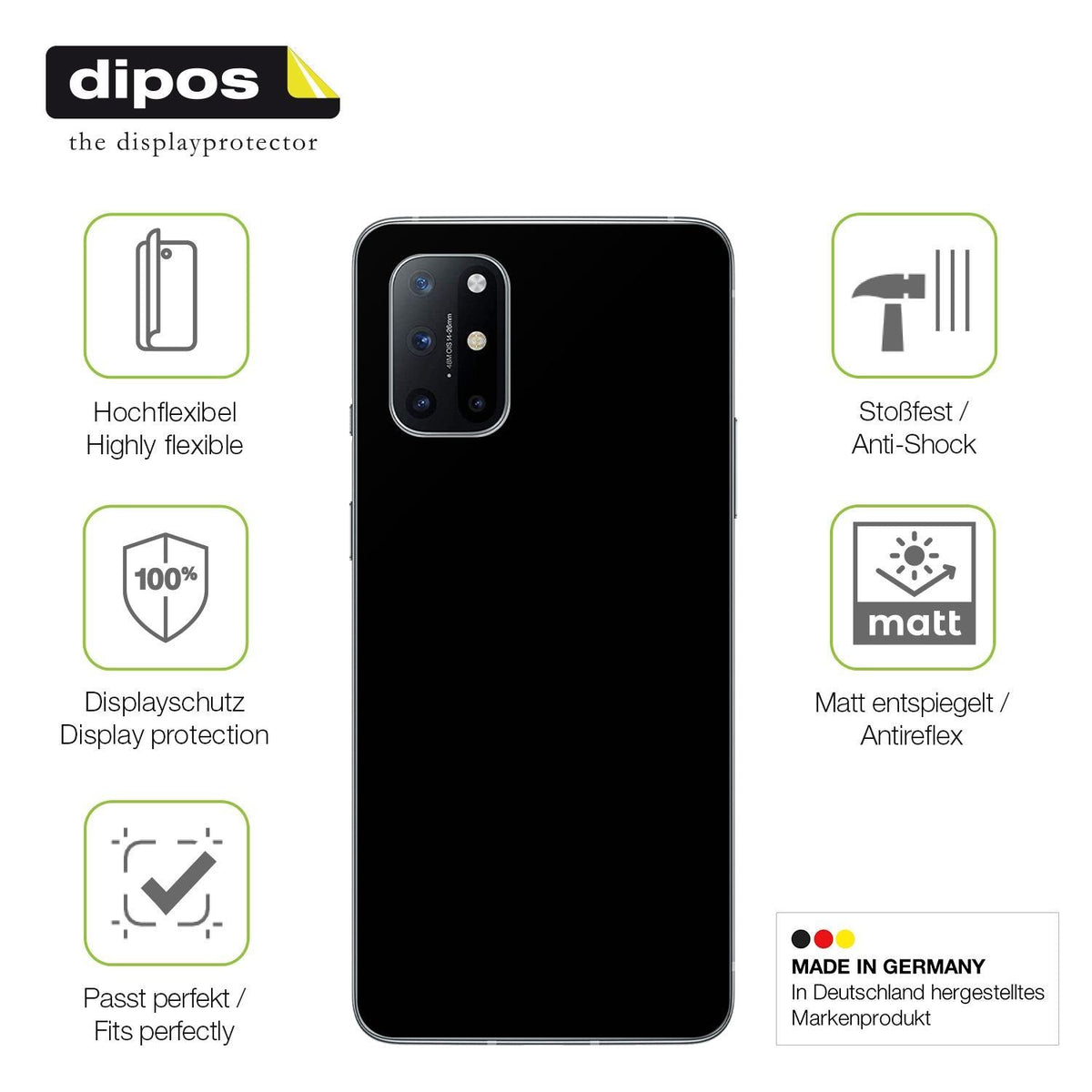 2x Full Cover Schutzfolie matt für OnePlus 8T Ruec (7)