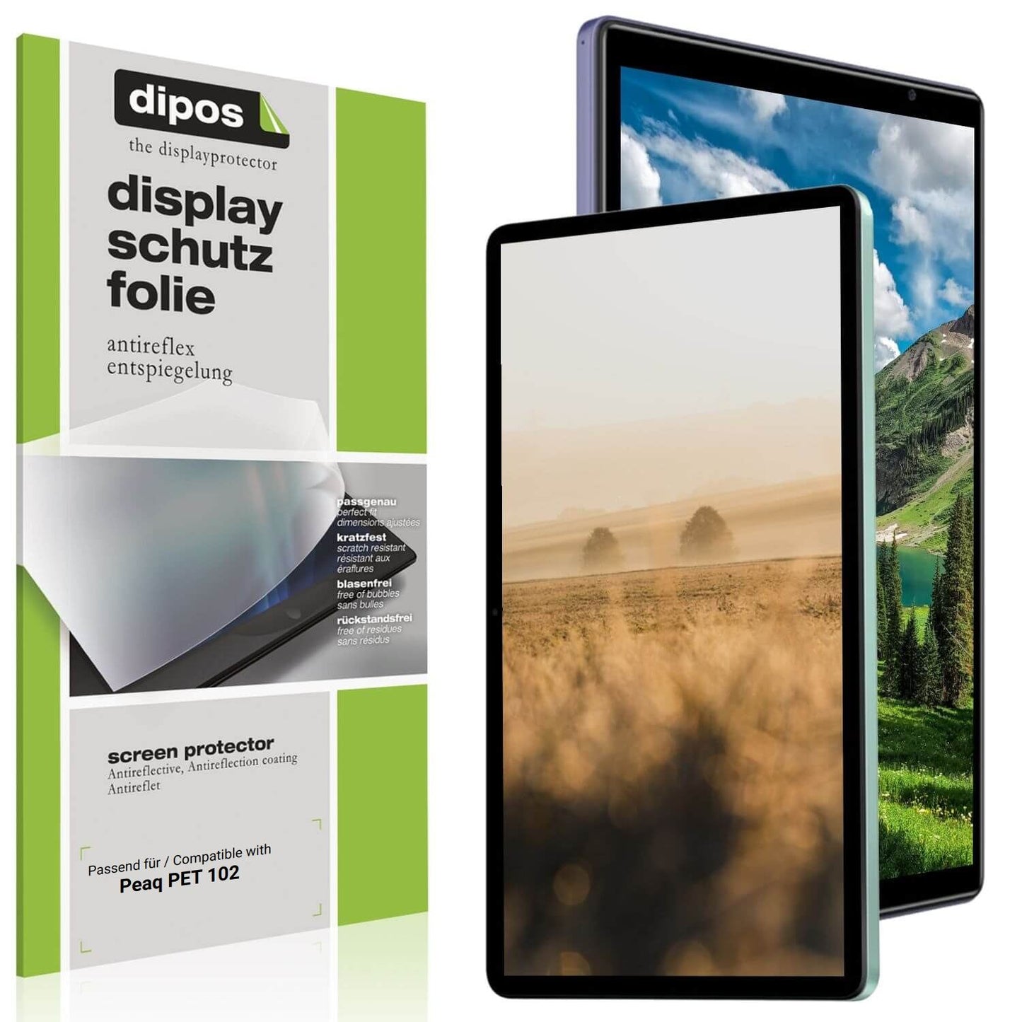 2x Schutzfolie matt für Peaq PET 102 Display-Schut (1)