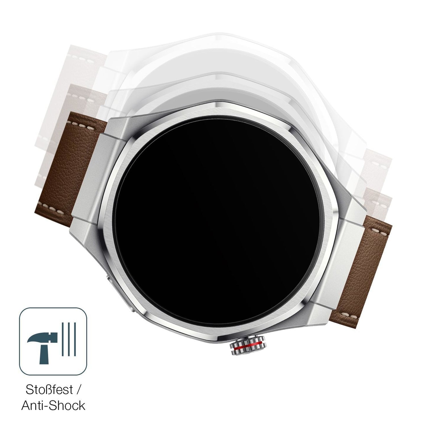 2x 9H Schutzfolie matt für Honor Watch 5 Ultra Pan (4)