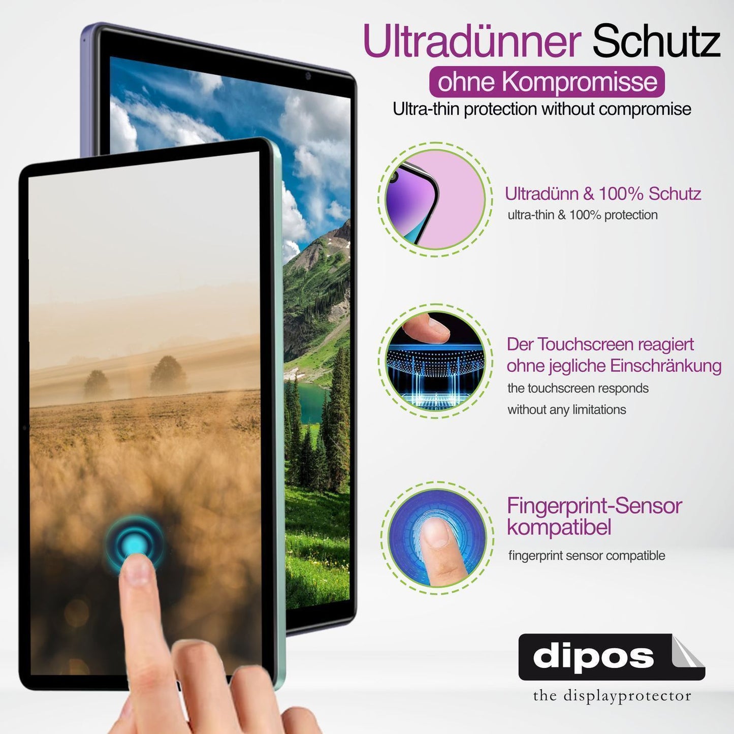 2x Schutzfolie klar für OnePlus Pad 2 Display-Schu (3)