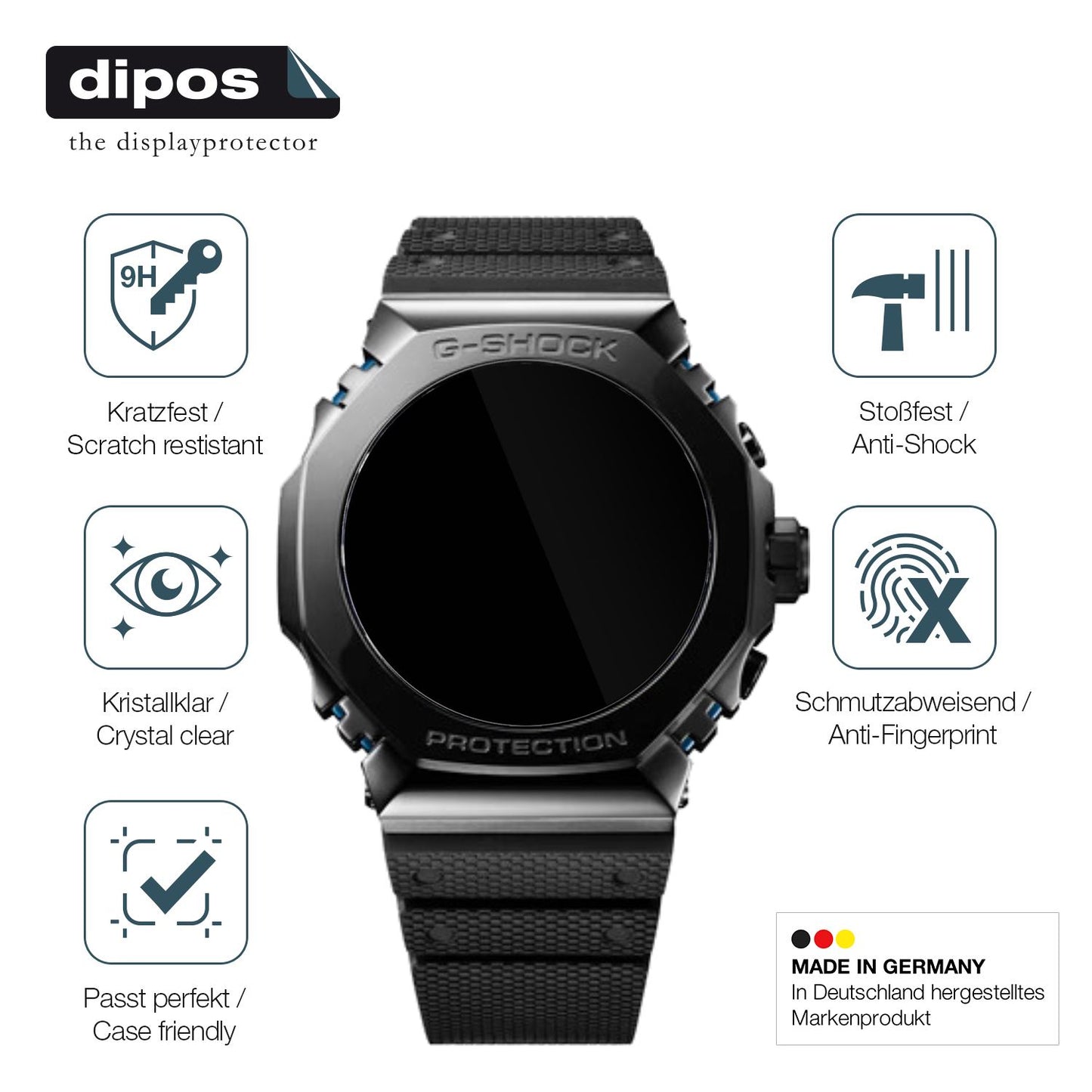 2x 9H Schutzfolie für Casio G-Shock MRG-B2100R Pan (7)