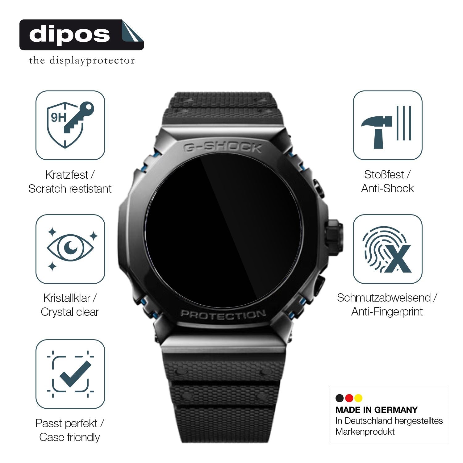 2x 9H Schutzfolie für Casio G-Shock MRG-B2100R Pan (7)