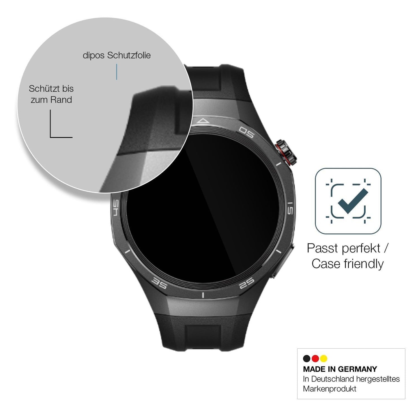 2x 9H Schutzfolie für Huawei Watch GT5 41mm Panzer (7)