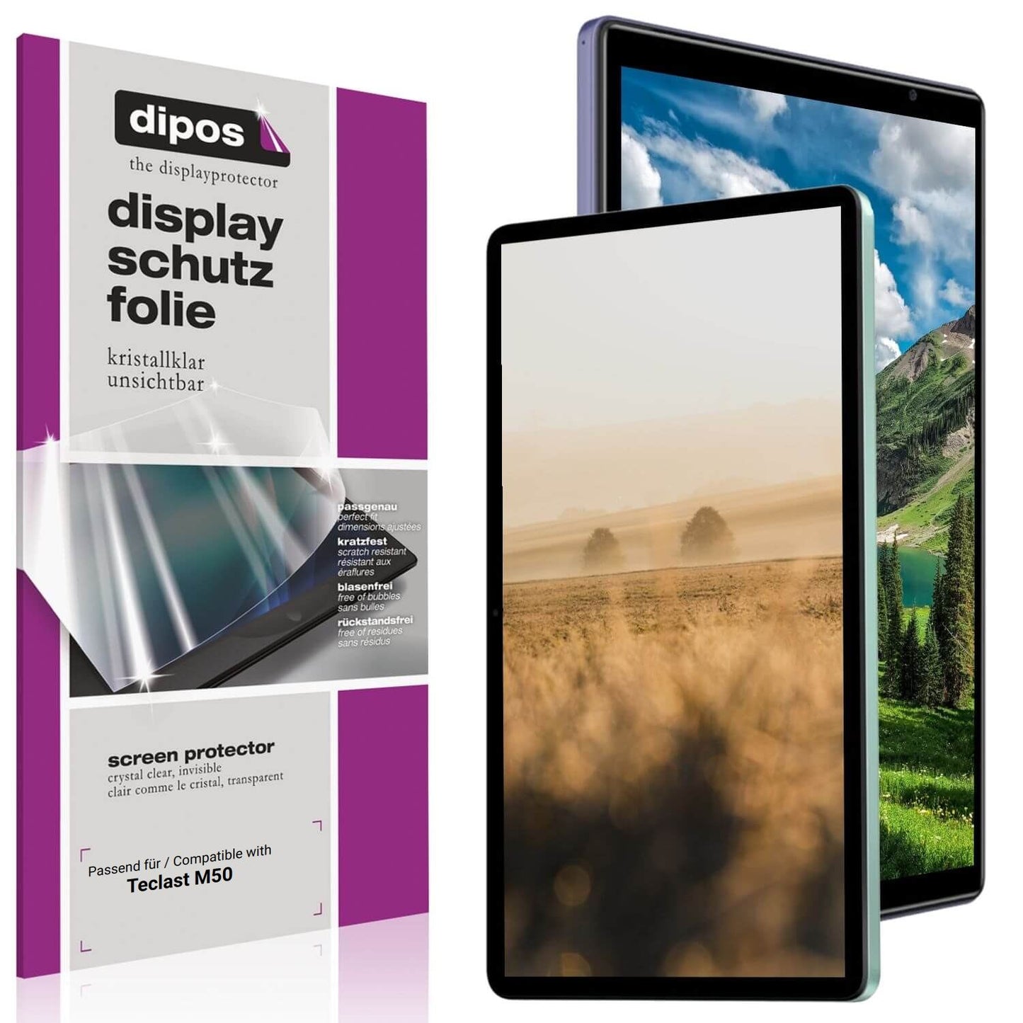 2x Schutzfolie klar für Teclast M50 Display-Schutz (1)