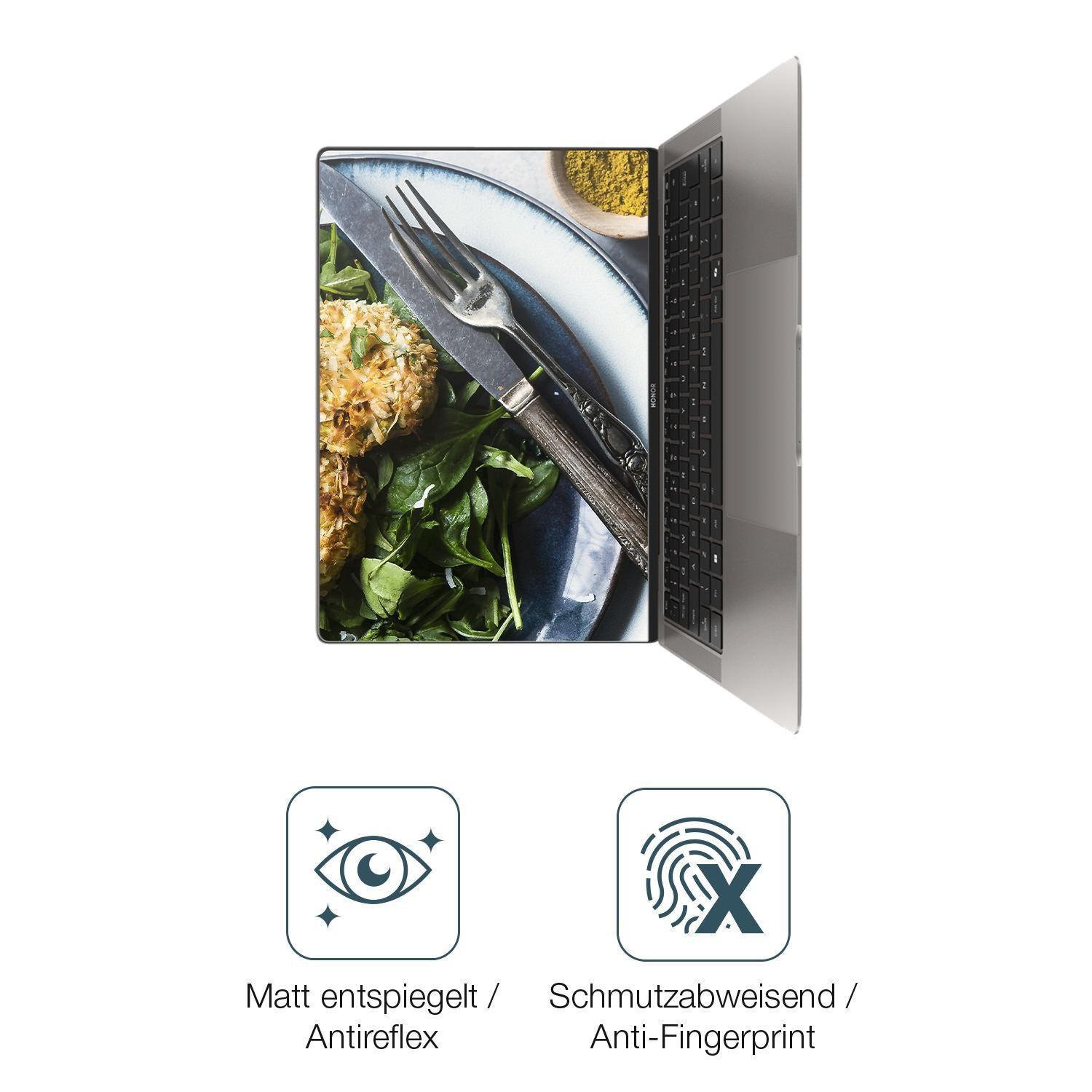 2x Schutzfolie matt für Honor MagicBook Pro 14 Dis (4)