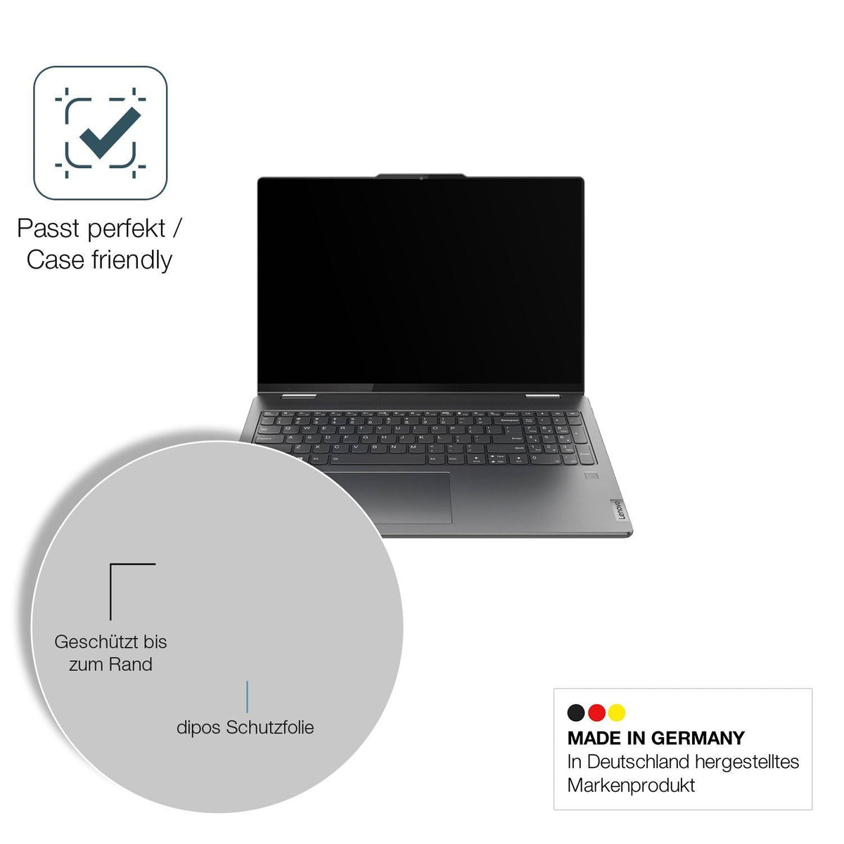 2x 9H Schutzfolie matt für Lenovo Yoga Pro 9 Aura  (6)