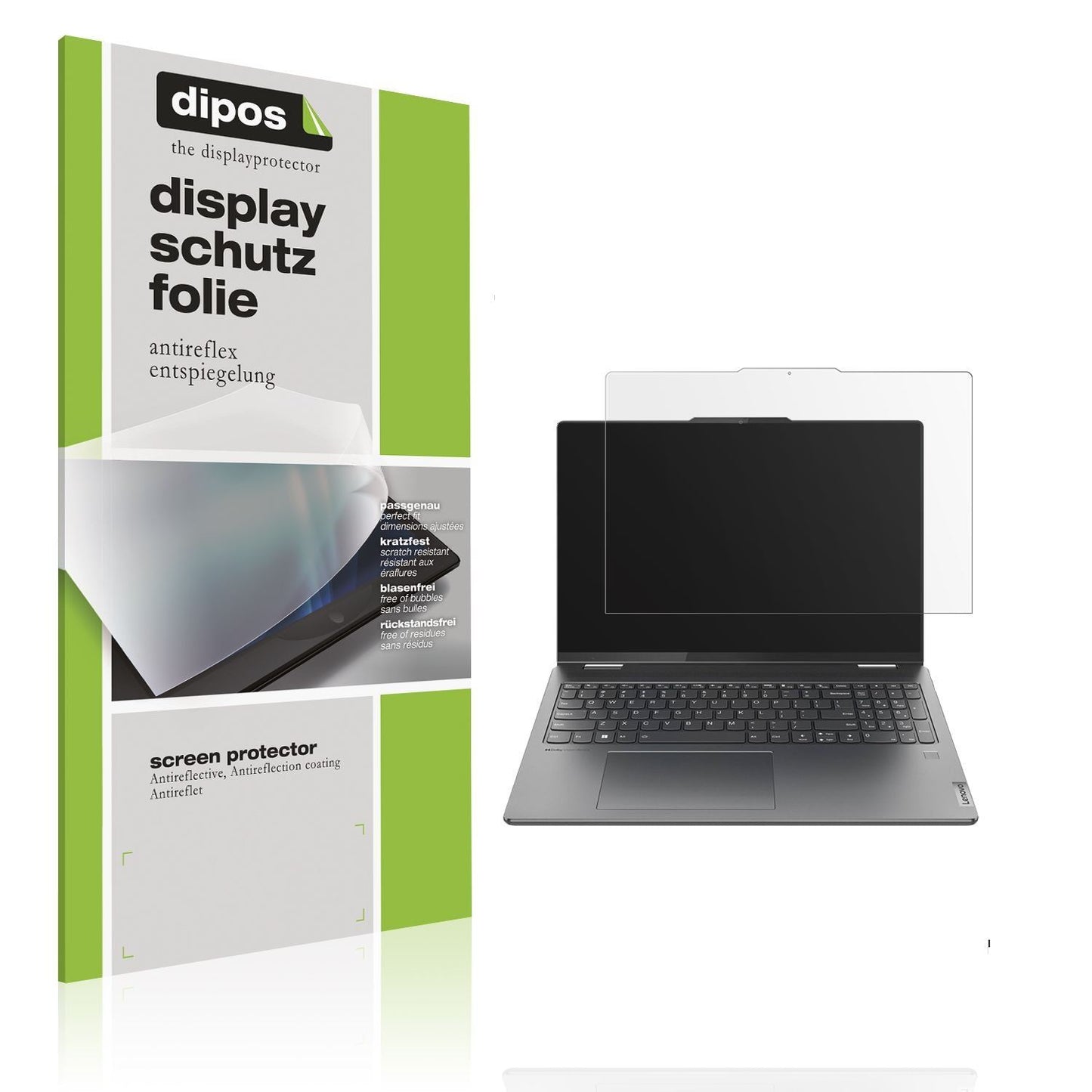 2x Schutzfolie matt für Lenovo Yoga 7 Pro Display- (1)