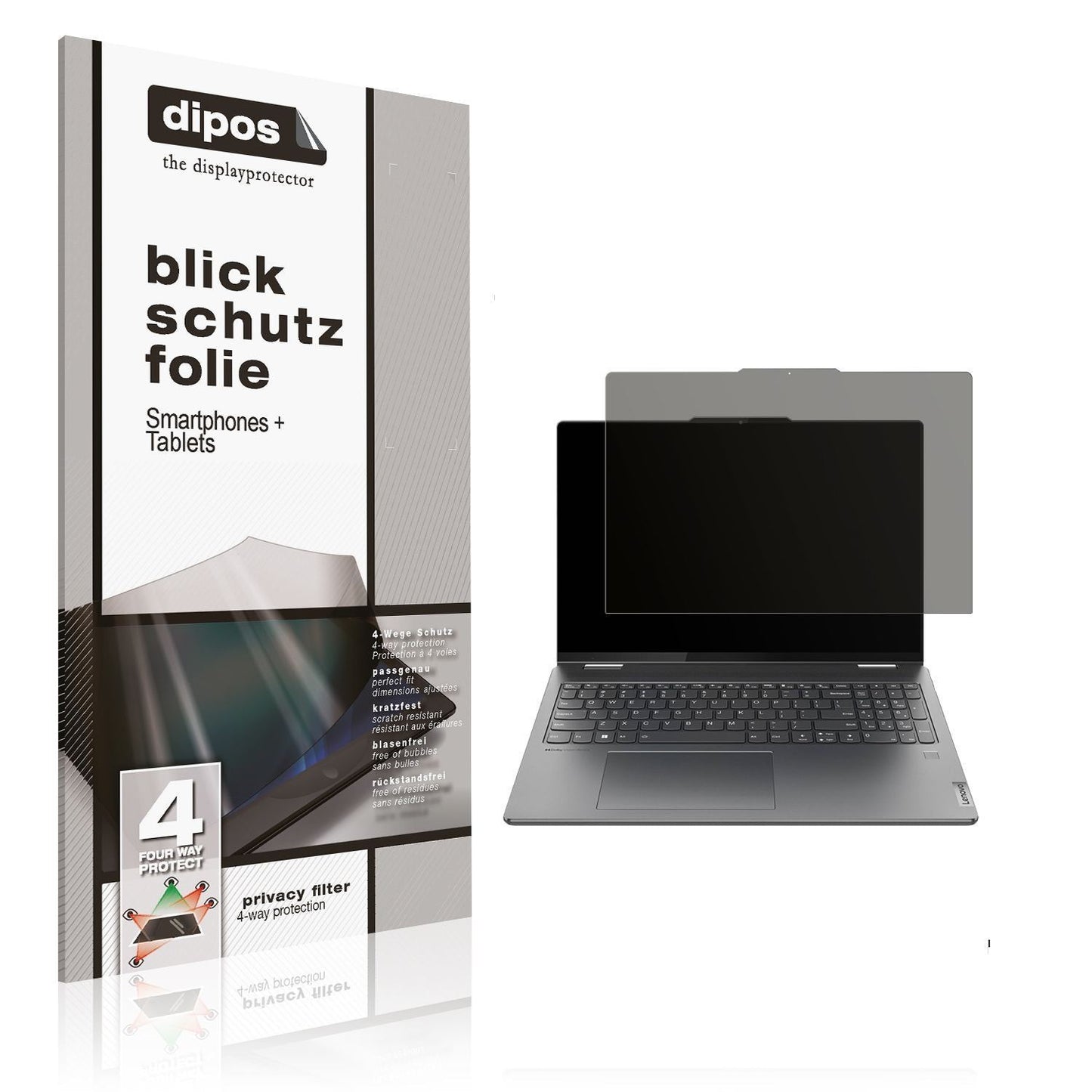 Blickschutzfolie für Lenovo Yoga 7 Pro matt Schutz (1)