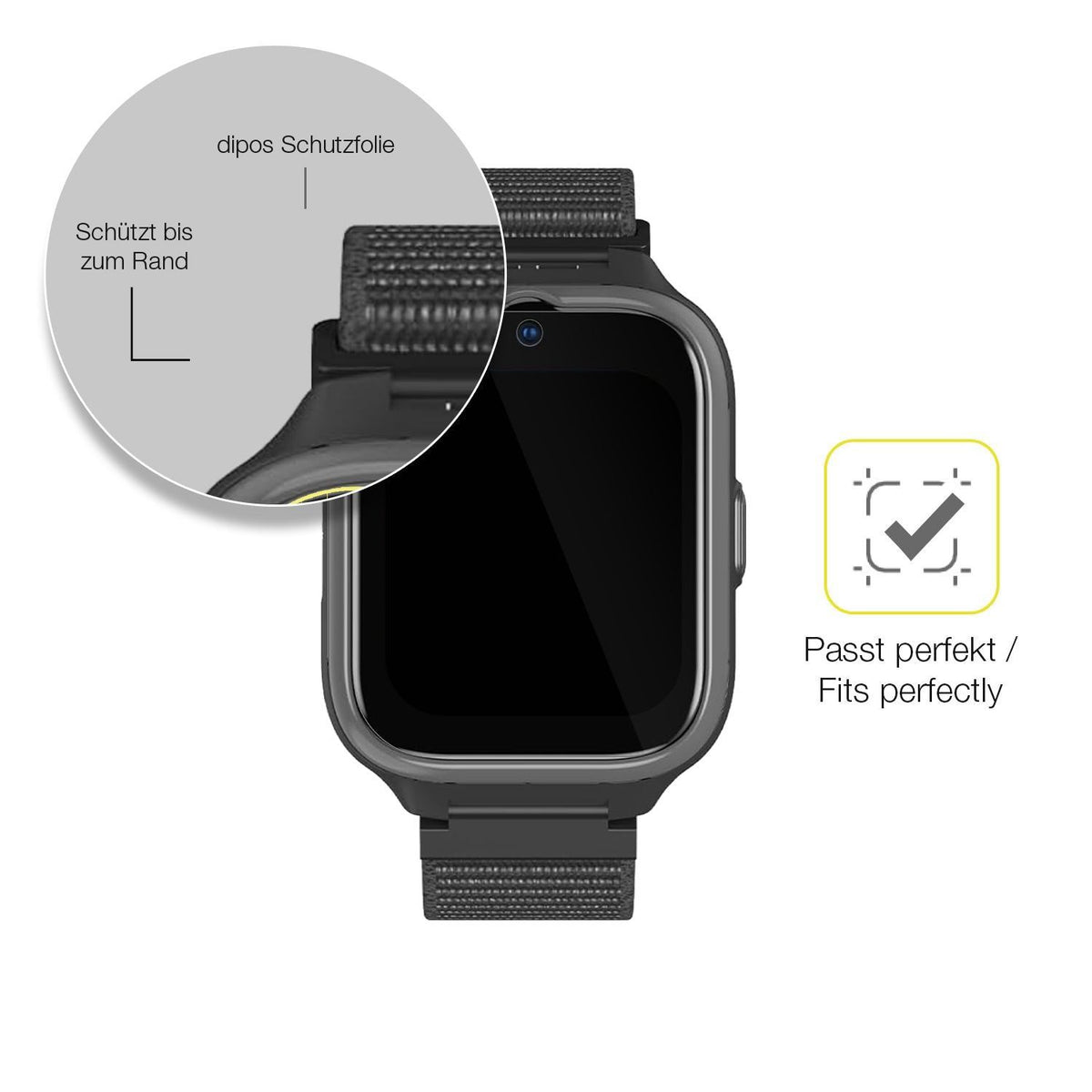 2x 3D Full Cover Schutzfolie für myPhone CareWatch (6)