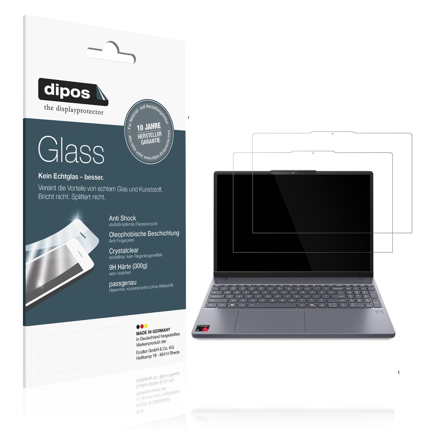 2x 9H Schutzfolie für Lenovo IdeaPad Slim 3x Panze (1)