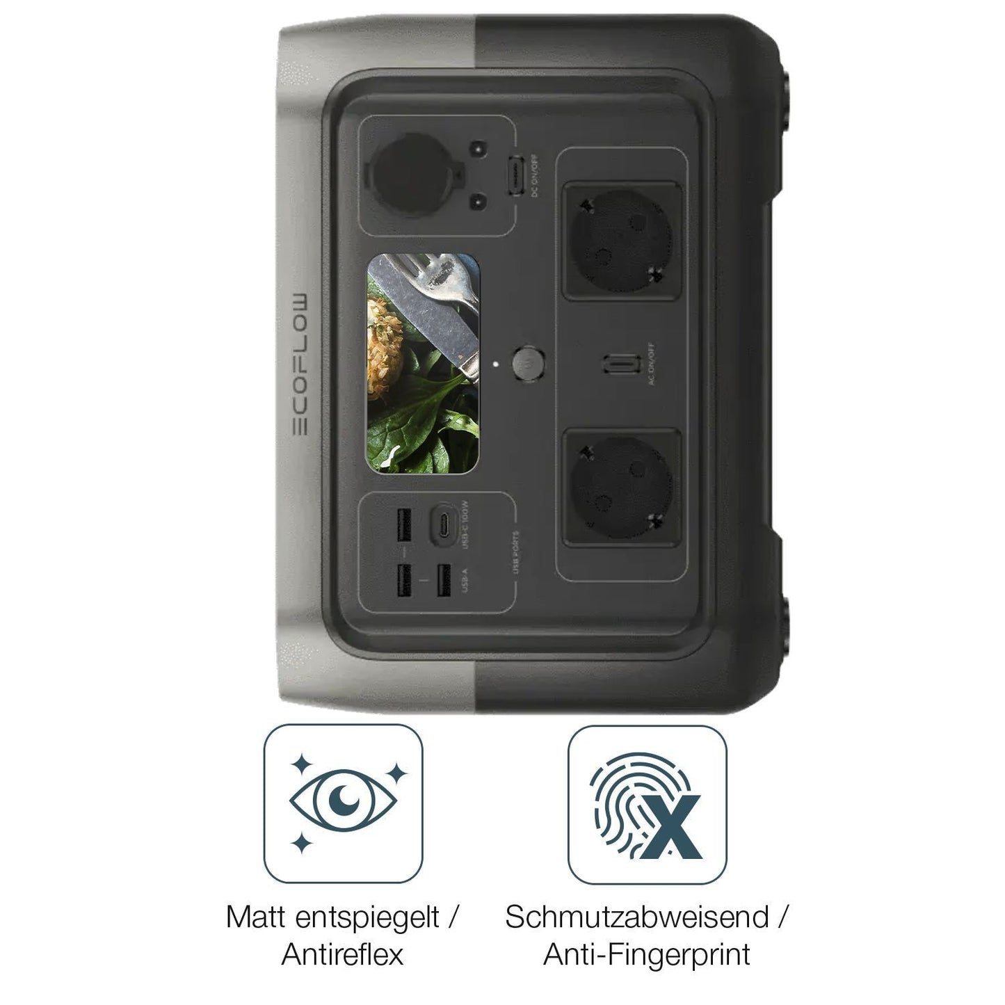 2x Schutzfolie matt für EF Ecoflow River 2 Max Dis (4)