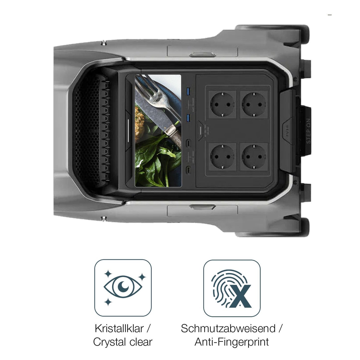 2x 9H Schutzfolie für EF Ecoflow Delta 3 Plus Panz (5)