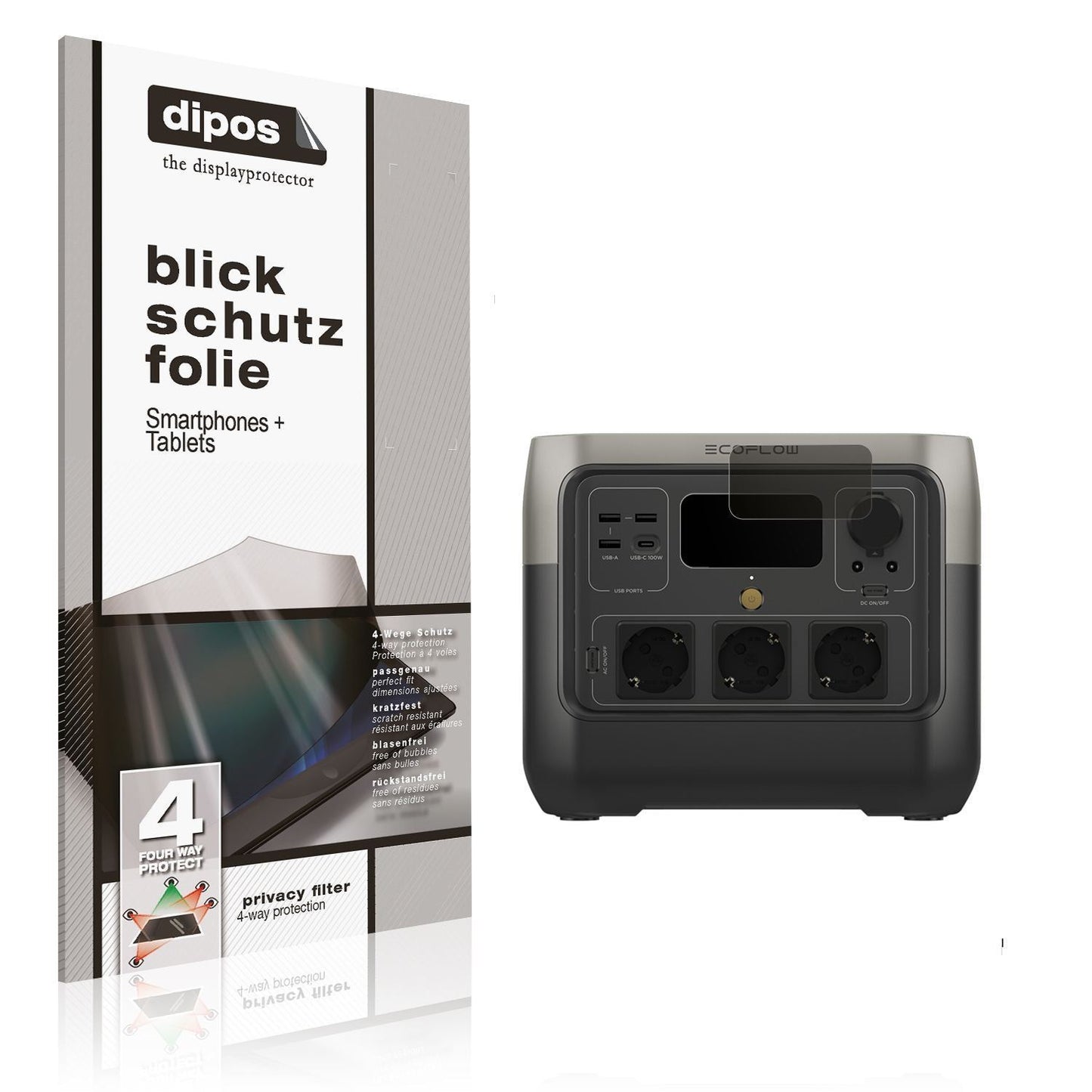 Blickschutzfolie für EF Ecoflow River 2 Pro matt S (1)