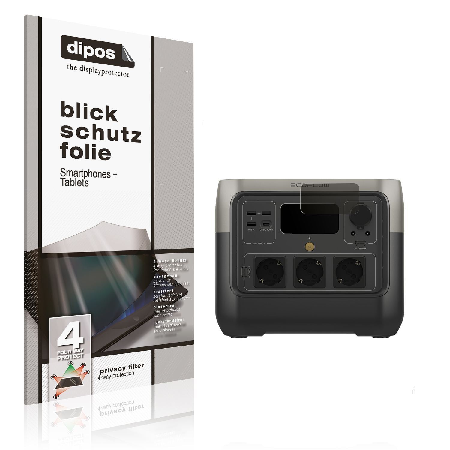 Blickschutzfolie für EF Ecoflow River 2 Pro matt S (1)