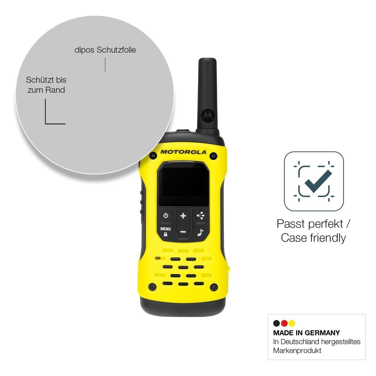 2x 9H Schutzfolie matt für Motorola TLKR T92 H20 P (6)