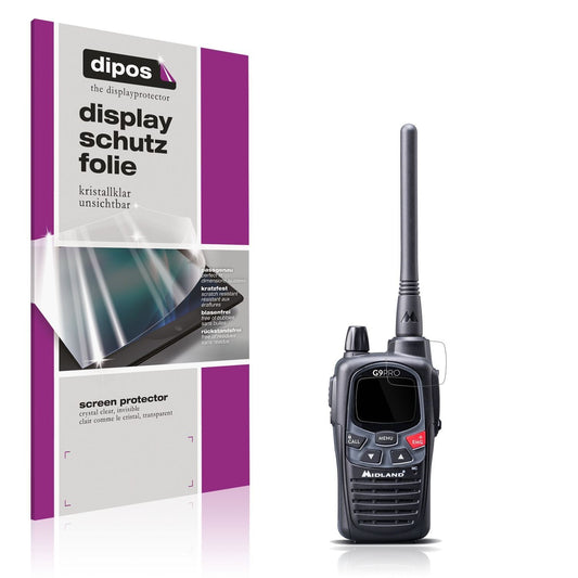 4x Schutzfolie klar für Midland G9 Pro Funkgerät D (1)