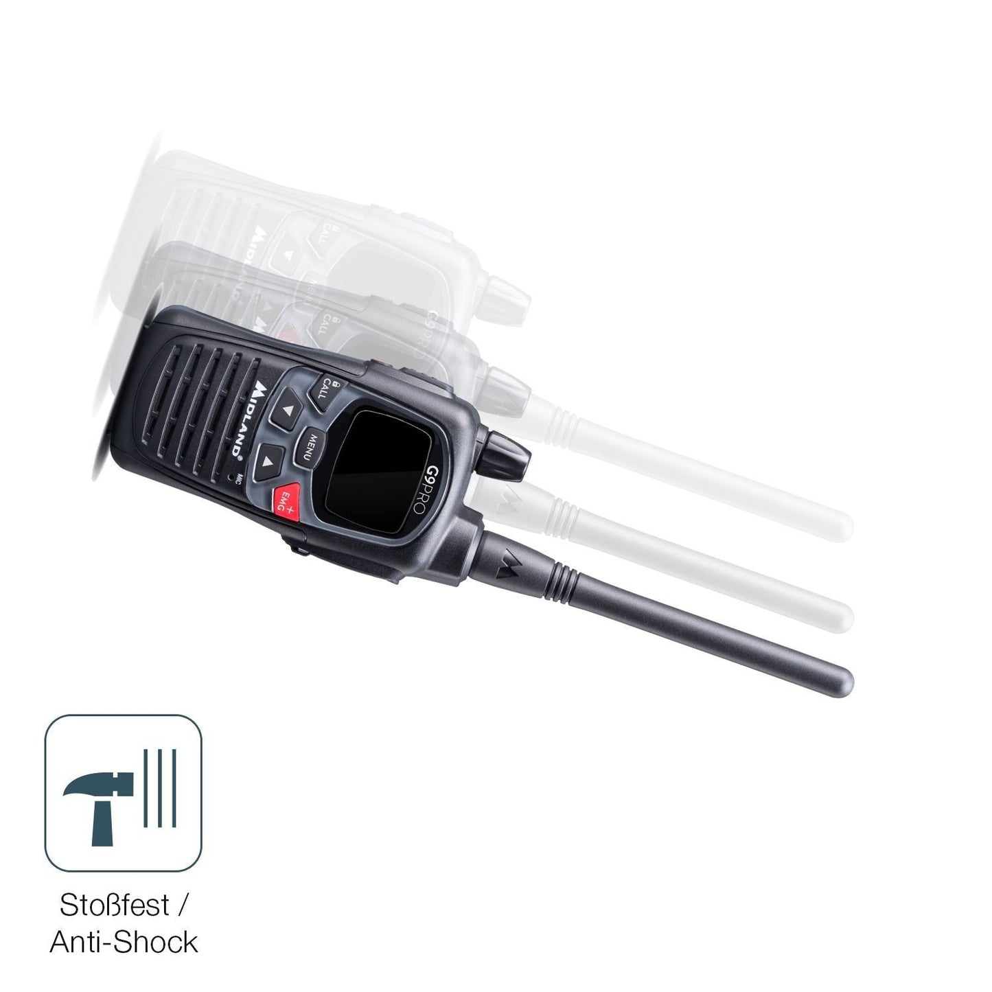2x 9H Schutzfolie für Midland G9 Pro Funkgerät Pan (4)