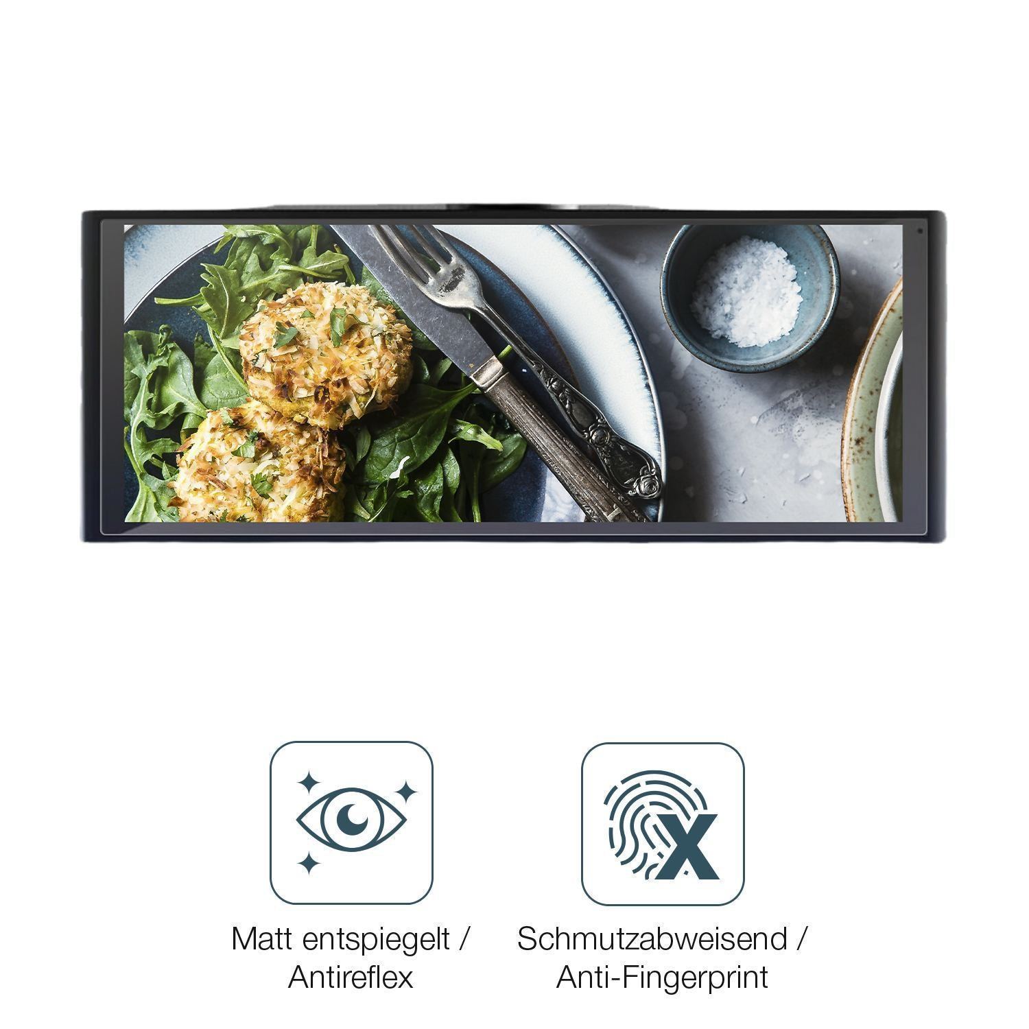 2x 9H Schutzfolie matt für Volam 9.26 Zoll CarPlay (5)